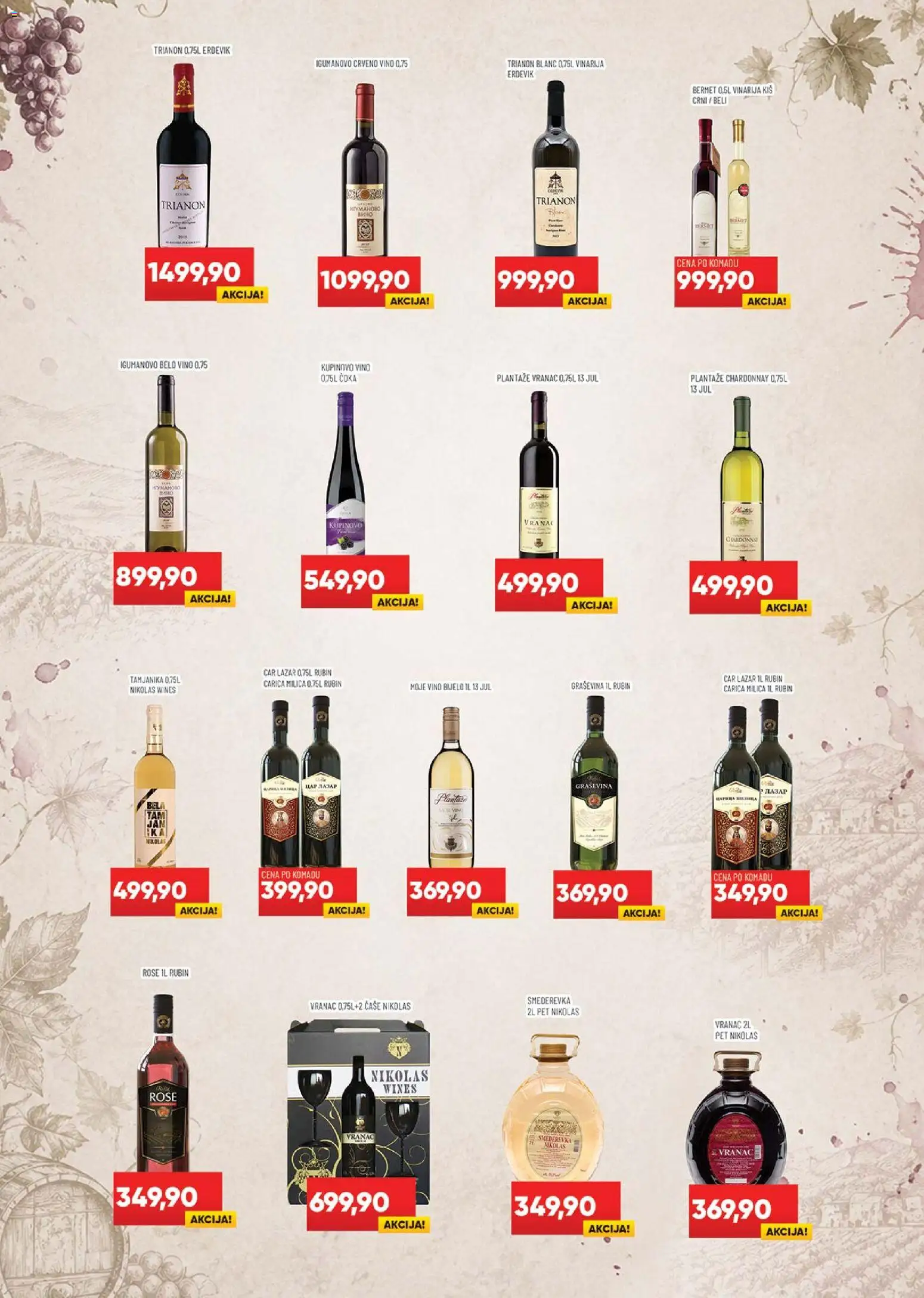 Medius katalog - važi od 05.05.2026 | Strana: 15 | Proizvode: Vranac, Crveno vino, Belo vino, Vino