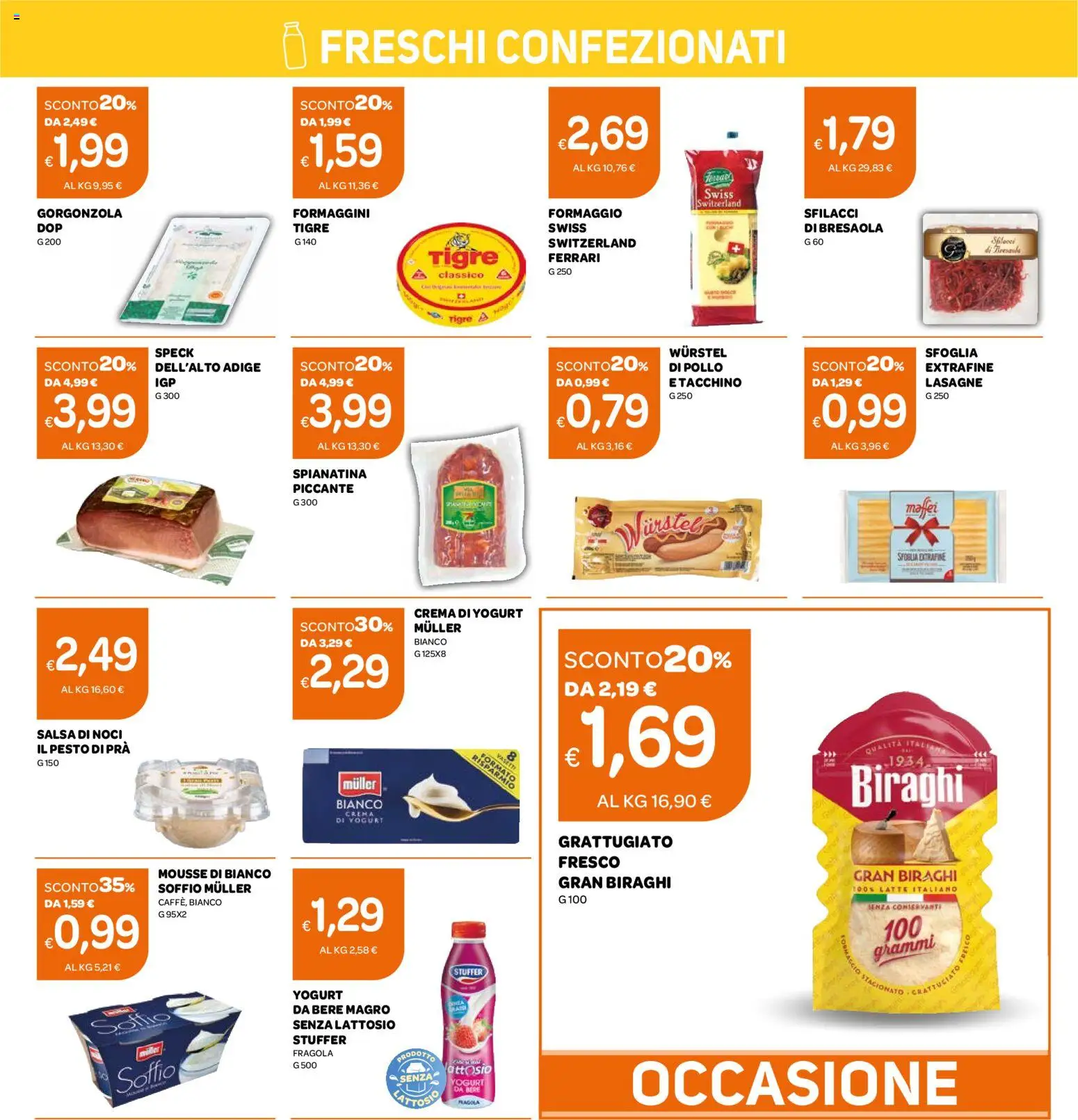Volantino Ekom del 19.05.2026 | Pagina: 7 | Prodotti: Pollo, Latte, Formaggio, Pesto