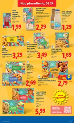 LIDL leidinys galioja nuo 2026.08.24 | Puslapis: 19 | Prekių: Vištienos, Šaldytos bulvytės, Sumuštinis, Pica