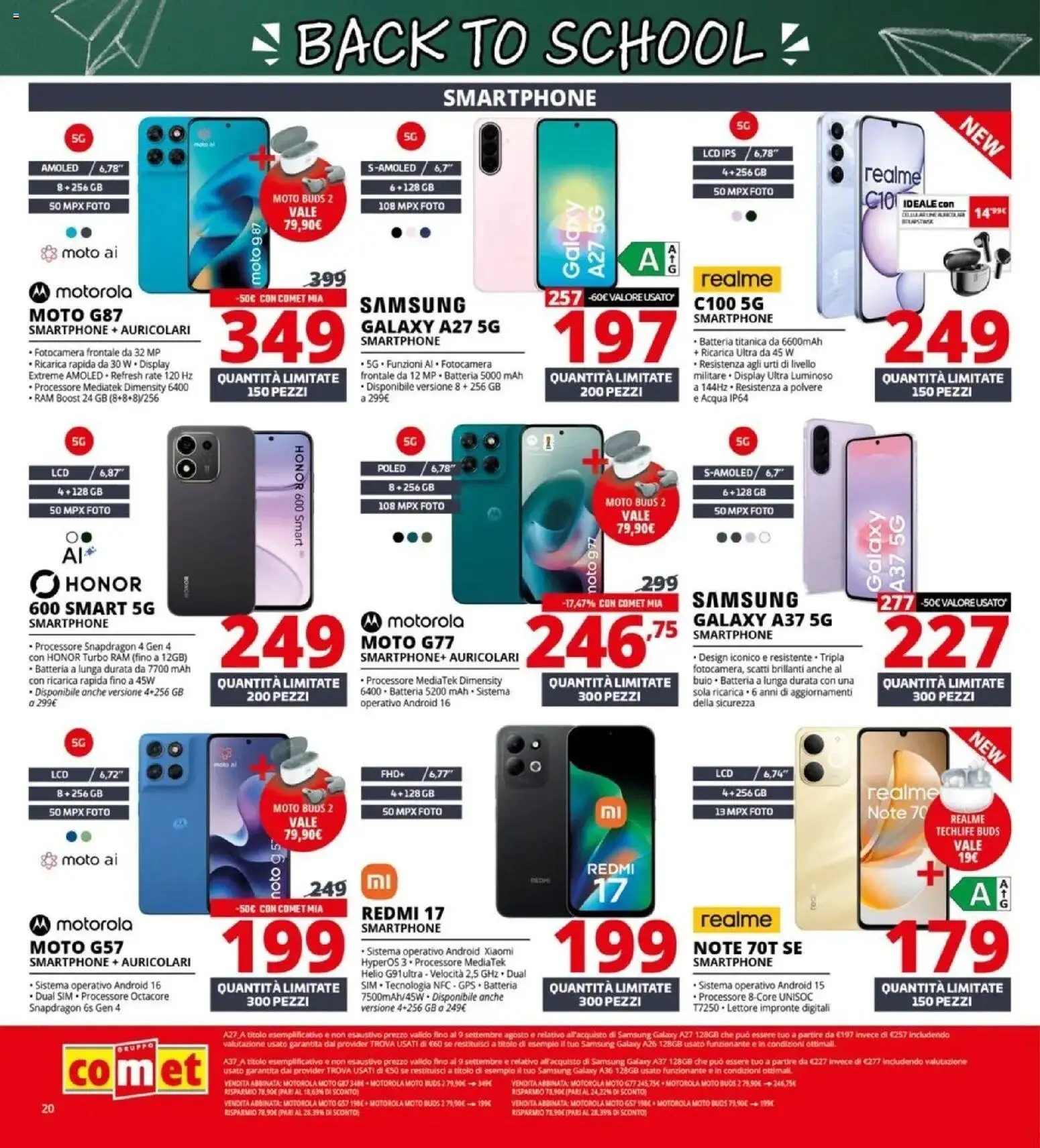 Nuovo Comet - Back to school dal 20/08/2026 > offerte anteprima 🛍️ | Pagina: 20 | Prodotti: Xiaomi, Samsung Galaxy, Smartphone, Batteria