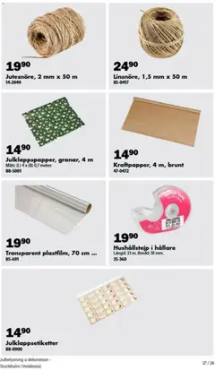 Biltema erbjudanden Julbelysning o dekoration - Förhandsvisning av reklamblad från butik Biltema aktuell från 18/10/2026 | Sida: 27 | Produkter: Julbelysning, Dekoration