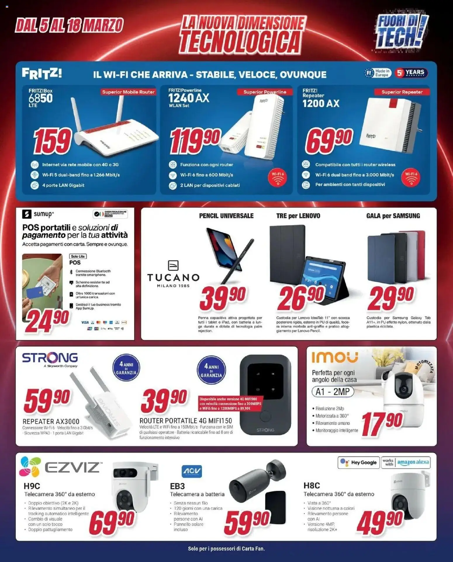 Volantino Trony del 04.03.2026 | Pagina: 31 | Prodotti: Router, Mobile, Batteria, Samsung