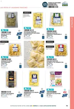 METRO - Prévisualisation de METRO - Guide Italie valide à partir de 28/05/2026 | Page: 75 | Produits: Mozzarella, Œufs, Ricotta, Saumon