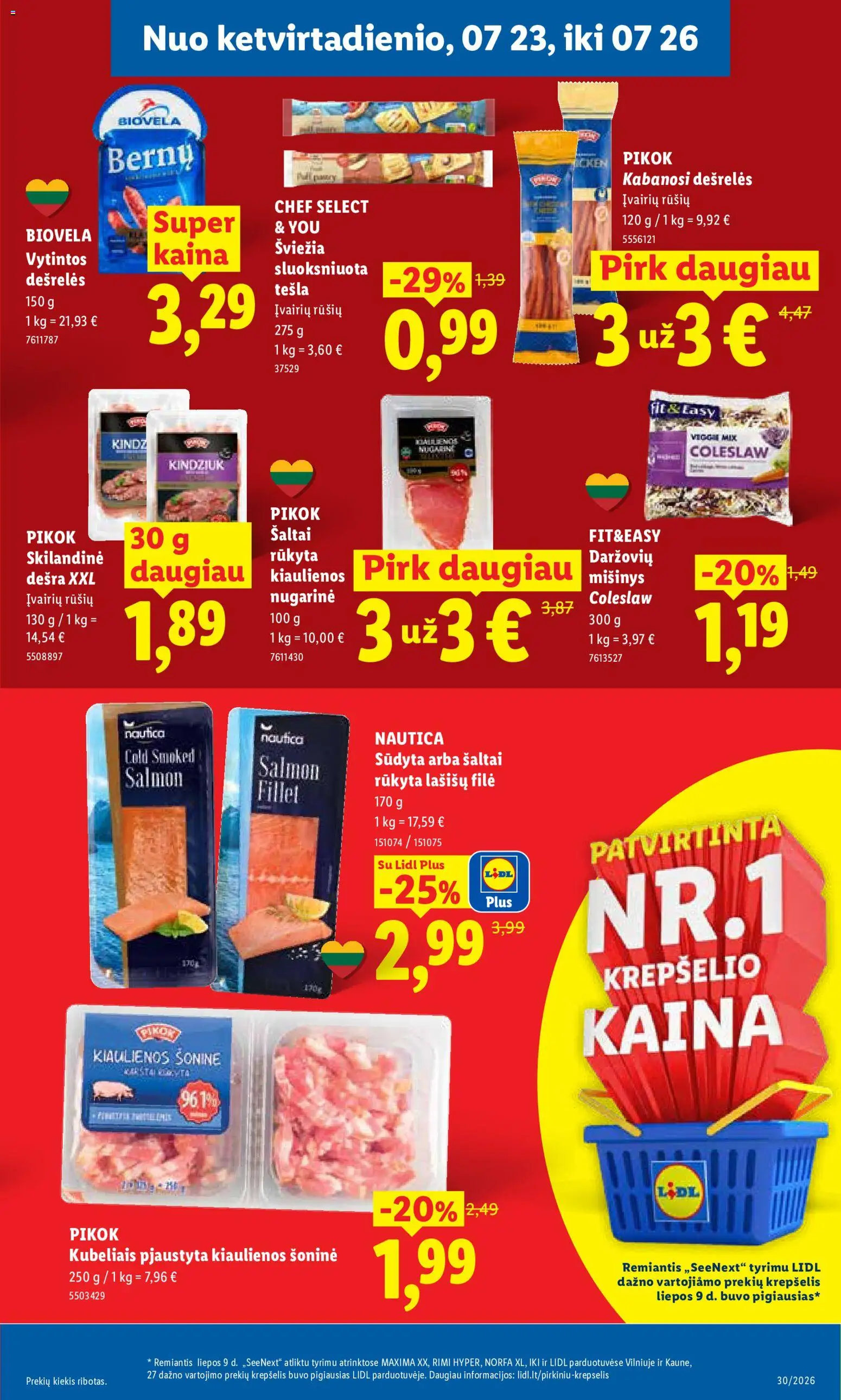 LIDL akcijos nuo 2026.07.20 | Puslapis: 41 | Prekių: Batonas, Spurga