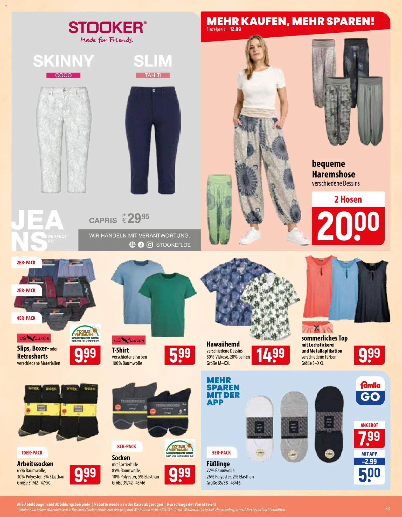 Famila Prospekt – gültig ab 22.06.2026 | Seite: 23 | Produkte: Top, Bad, Socken, Boxer