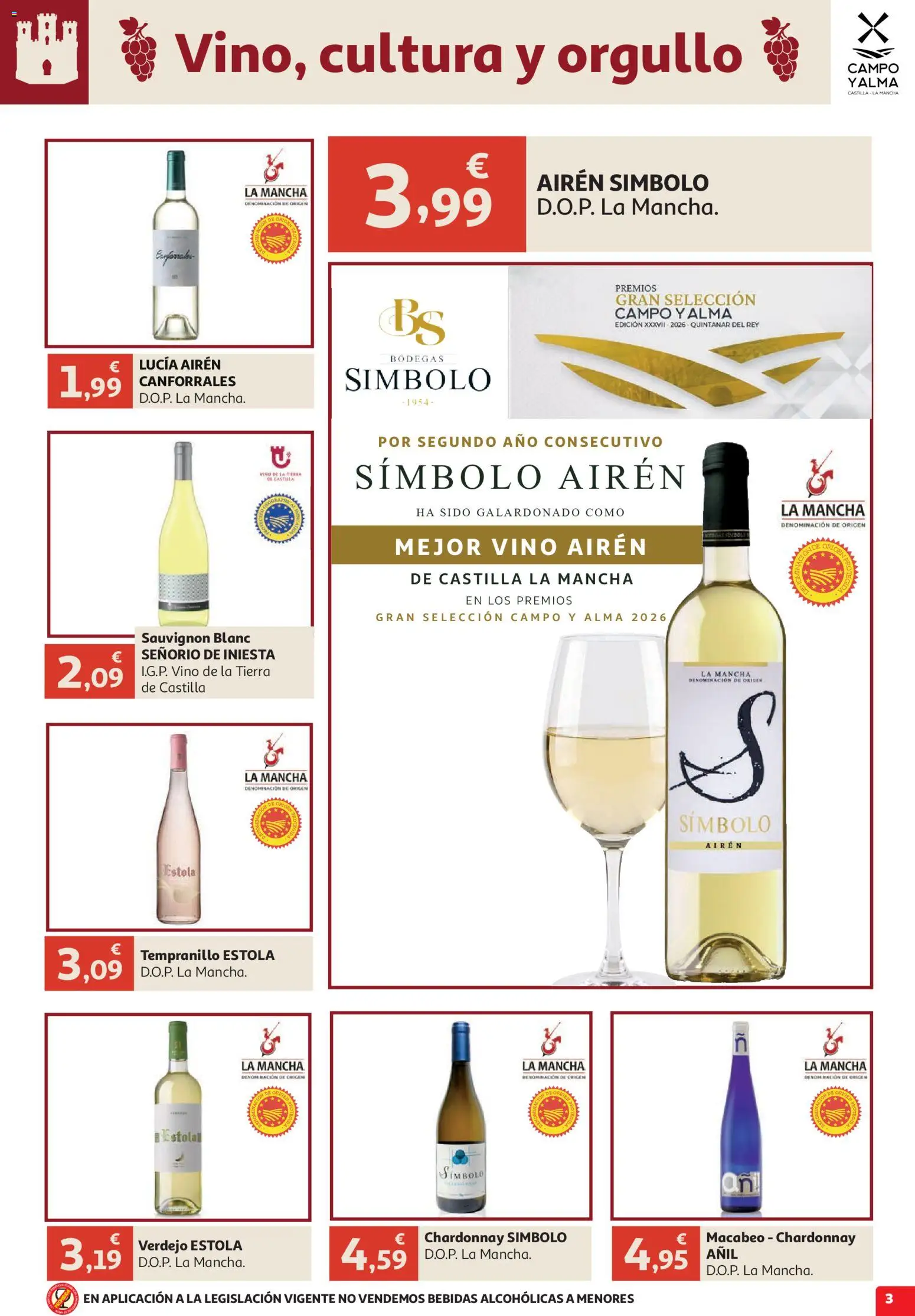 Alcampo Campo y Alma │ válido desde el 09/10/2026 | Página: 3 | Productos: Vino, Bebidas, Tierra