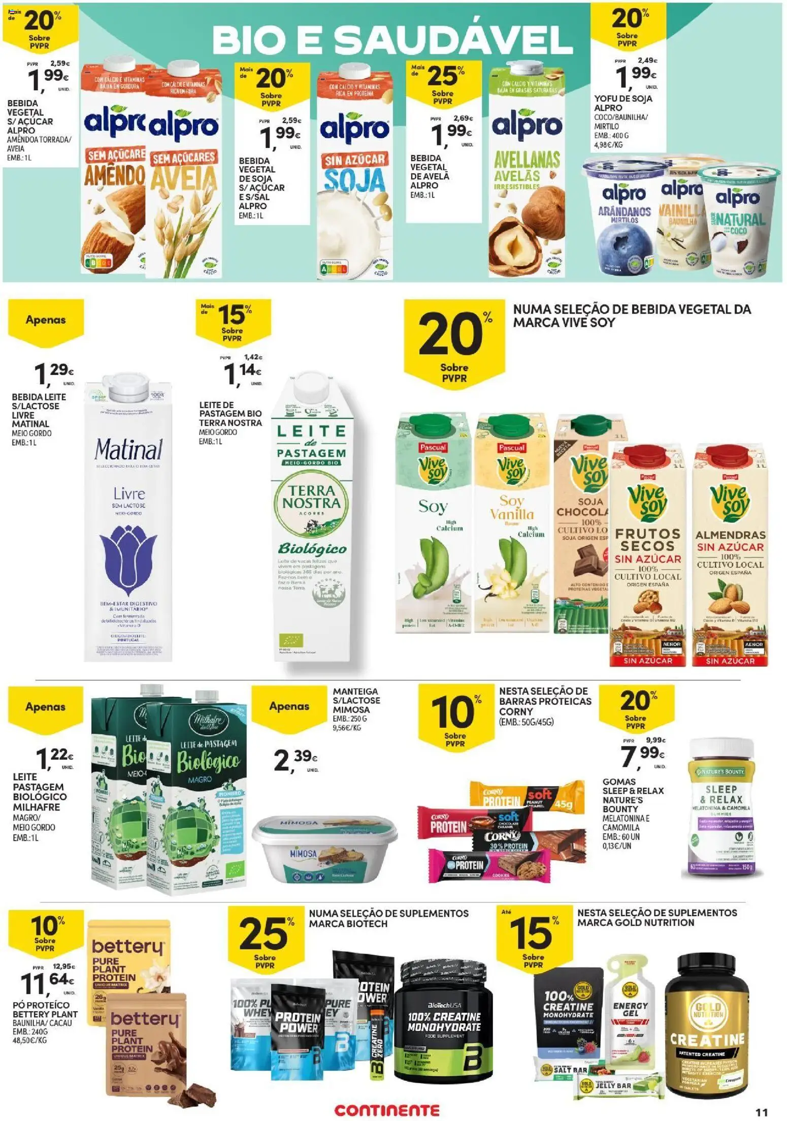 Continente folheto Açores │ válido de 15/10/2026 | Página: 11 | Produtos: Aveia, Pó, Chocolate, Gomas