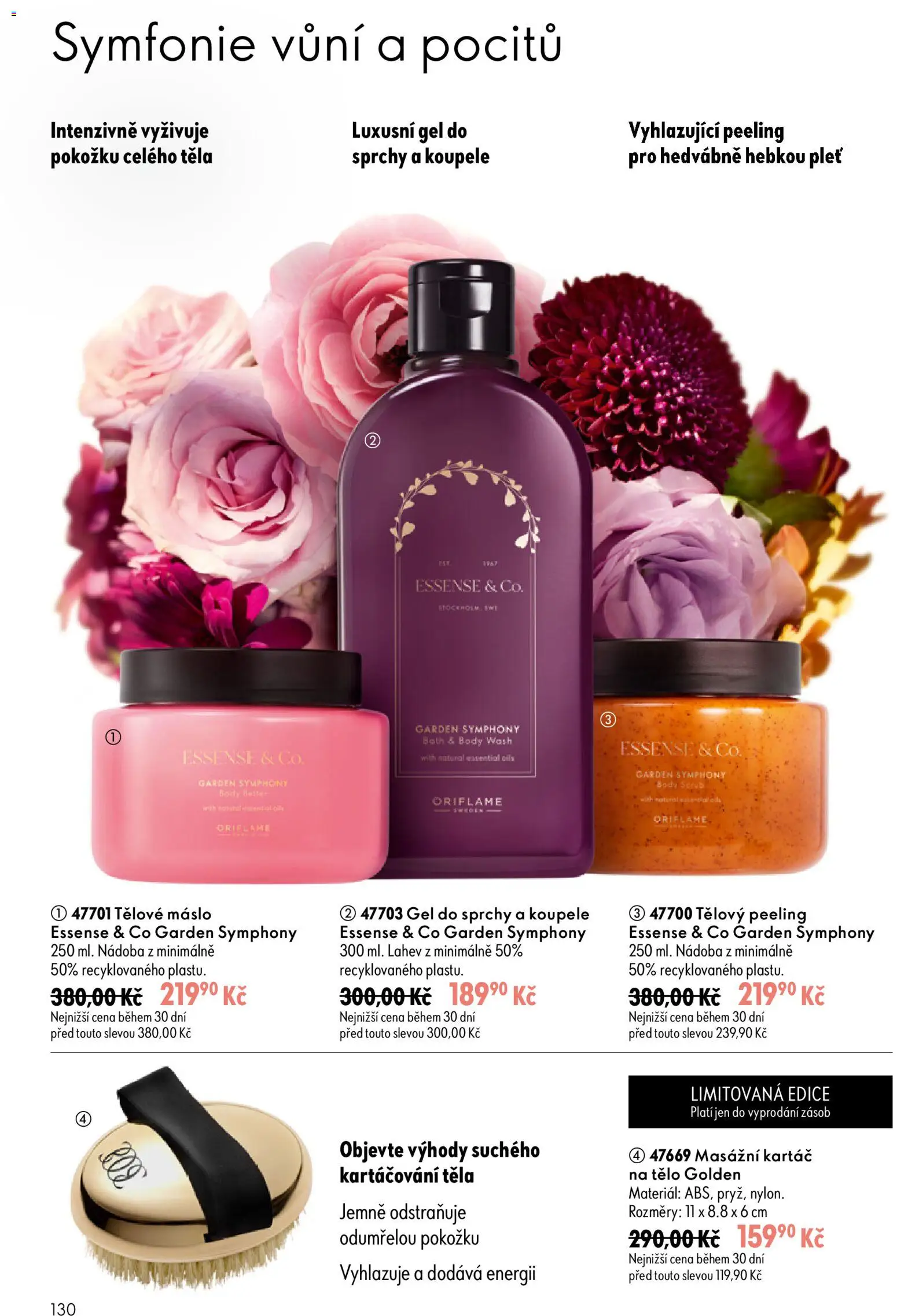 Oriflame katalog č. 13/2026 od 09.09.2026 | Strana: 130 | Produkty: Body, Láhev, Kartáč, Peeling