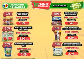 Ofertele Senic valabile de la 11.05.2026 | Pagină: 5 | Produse: Bucătărie, Hacıyatmaz Kedi Oyuncağı, Mici, Salam