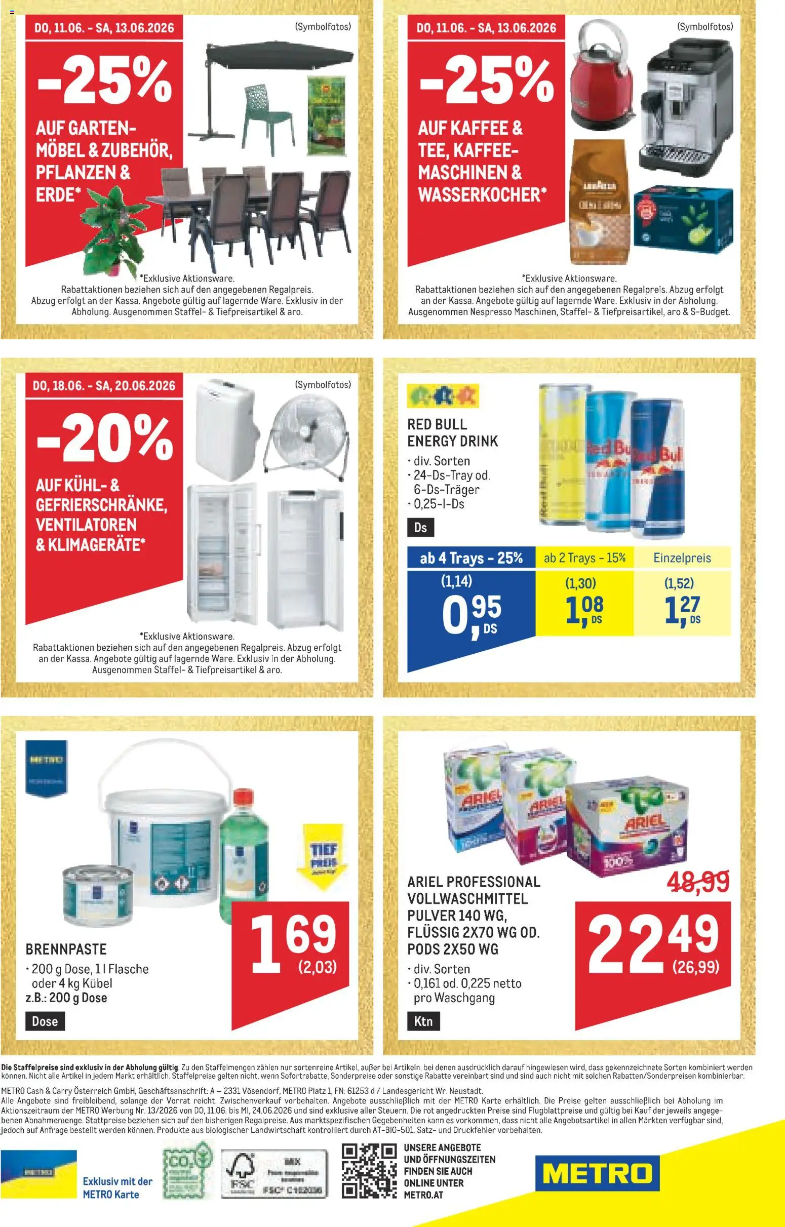 Metro angebote Profi gültig ab 11.06.2026 | Seite: 72 | Produkte: Kaffee