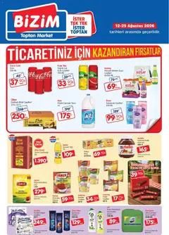 12 Ağustos 2026 tarihinden itibaren geçerli olan Bizim Toptan kataloğu önizlemesi