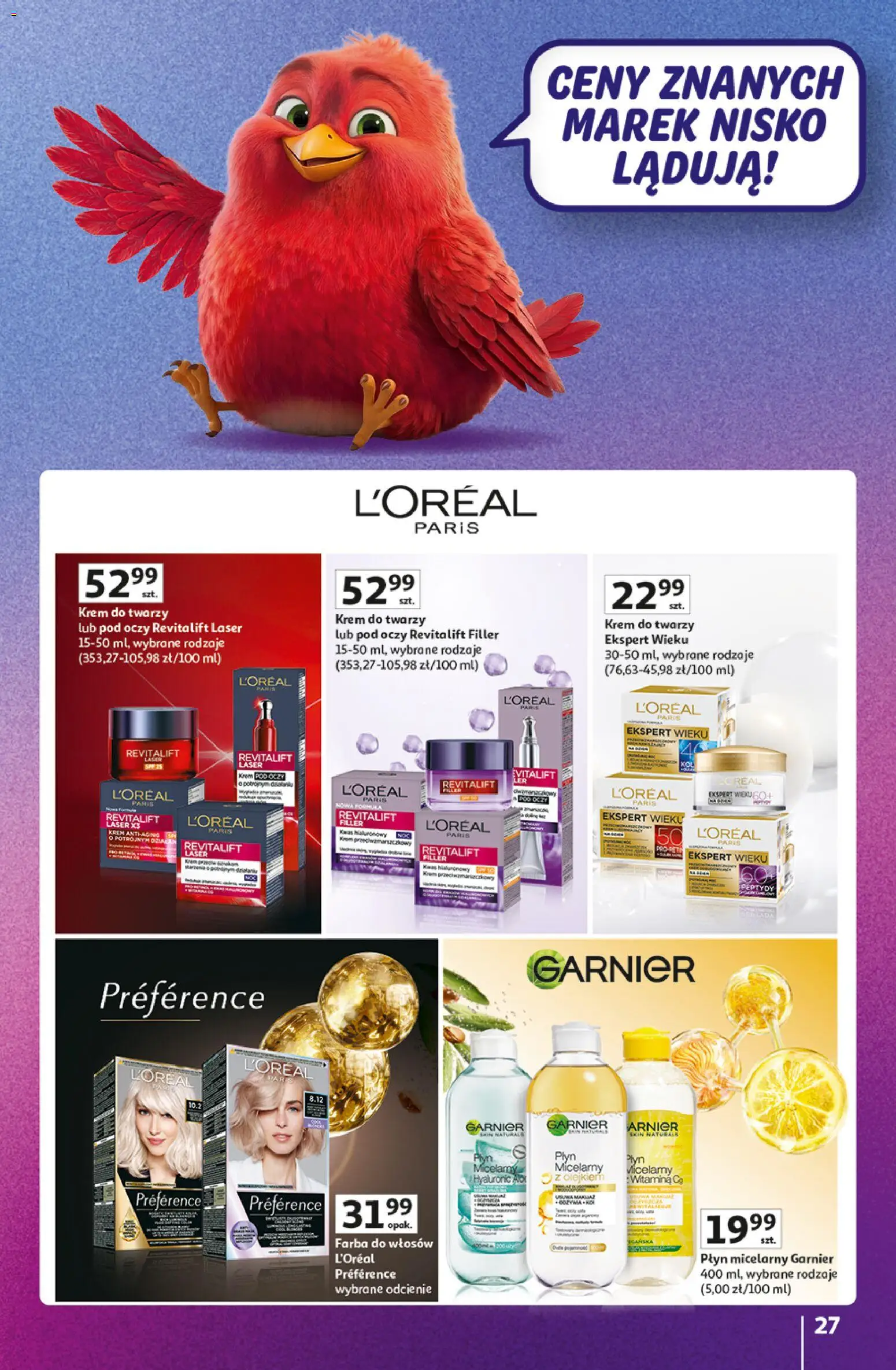 Auchan gazetka - Znane Marki Hipermarket od 11.06.2026 | Strona: 27 | Produkty: Farba do włosów, Krem, Krem do twarzy