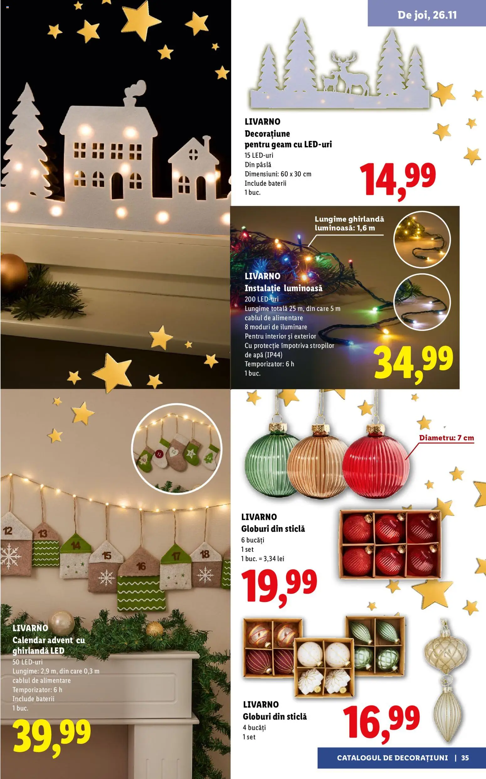 Noul catalog Lidl – valabil de la 05.11.2026 | Pagină: 35 | Produse: LED, Baterii, Apă