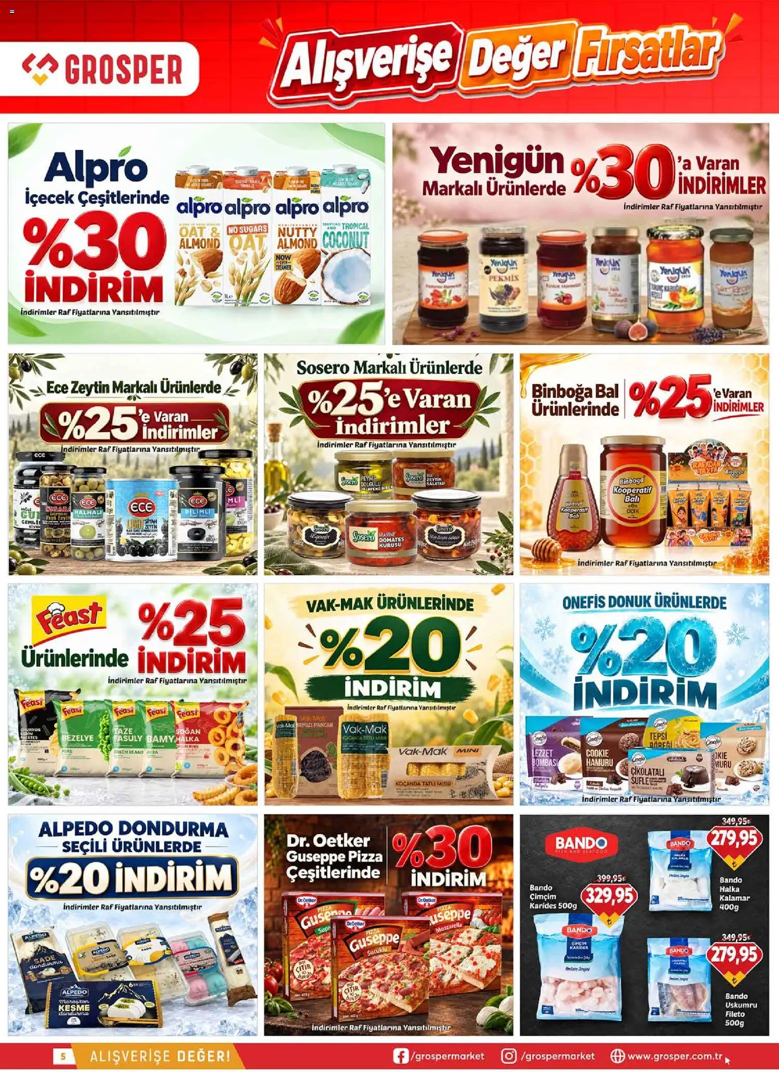 Grosper Katalog - 16 Eylül 2026 tarihinden itibaren geçerlidir | Sayfa: 5 | Ürünler: Raf, Pizza, Pancar, Mısır