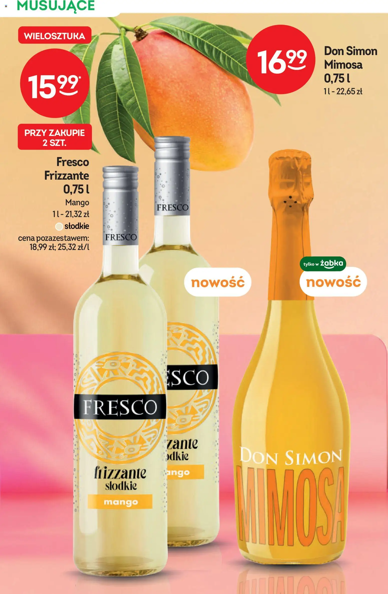 Żabka gazetka - Katalog win od 22.07.2026 | Strona: 16 | Produkty: Mango, Fresco