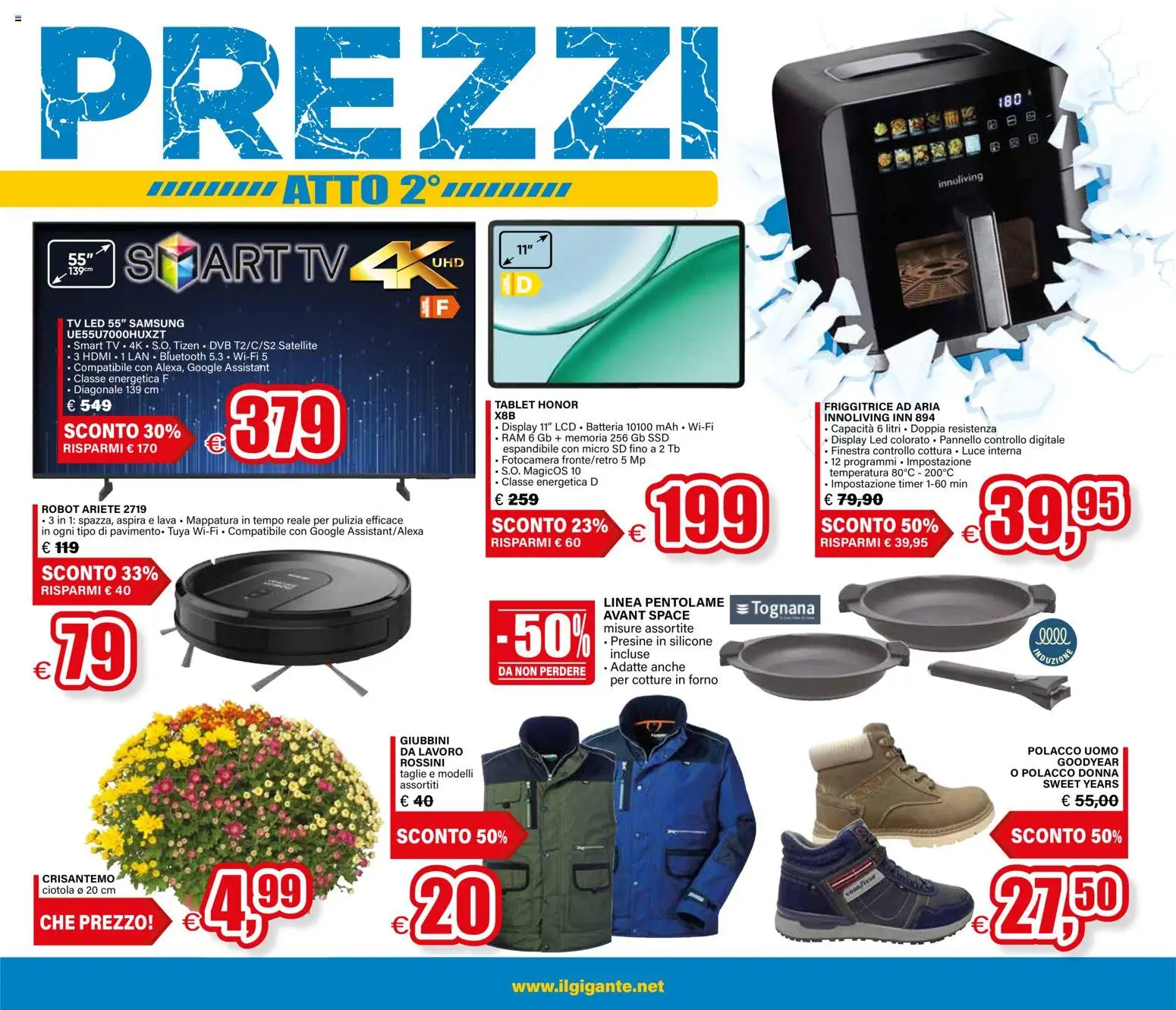 Volantino Il Gigante del 22/10/2026 | Pagina: 7 | Prodotti: Friggitrice ad aria, Tablet, Robot, Friggitrice