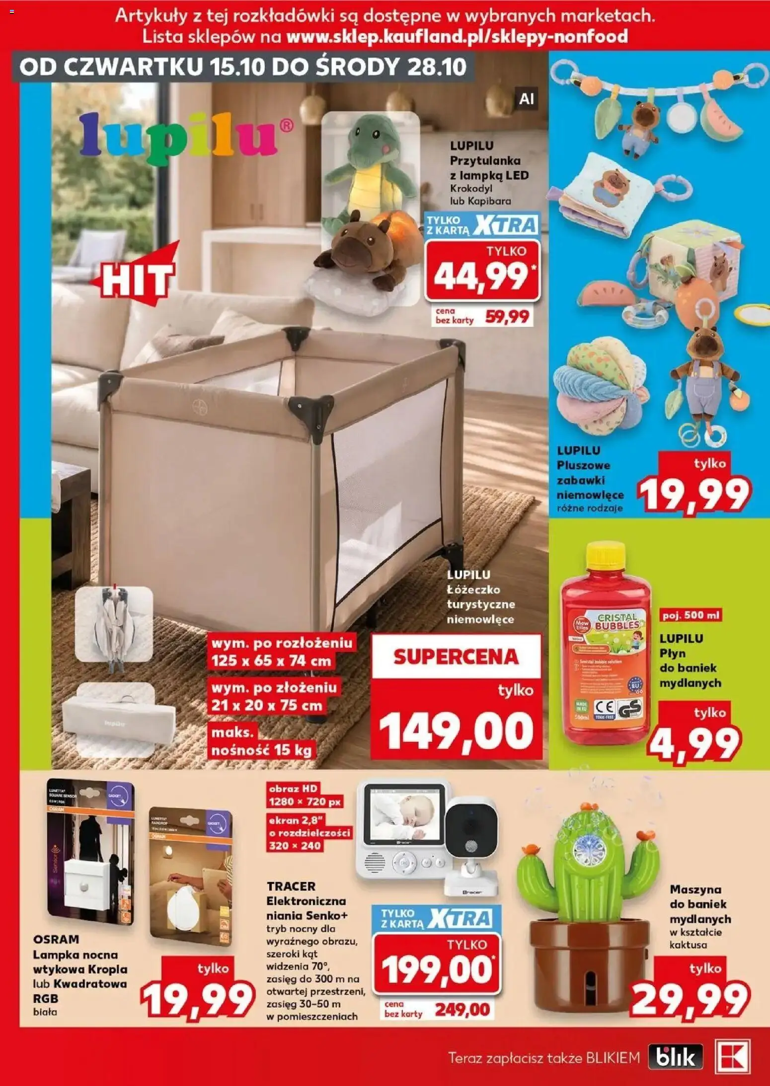 Kaufland gazetka - Złap Okazje od 15.10.2026 - od jutra PDF | Strona: 6 | Produkty: Karta, Monitor, Lampka led, Lampka nocna