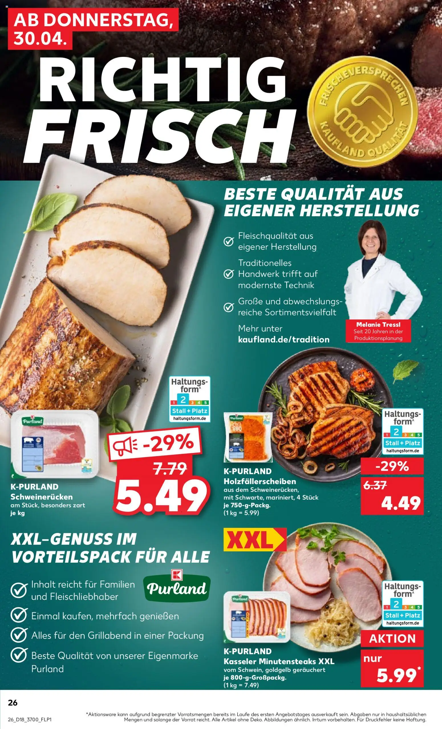 Kaufland Prospekt Rostock	 – gültig ab 30.04.2026 | Seite: 26 | Produkte: Schweinerucken