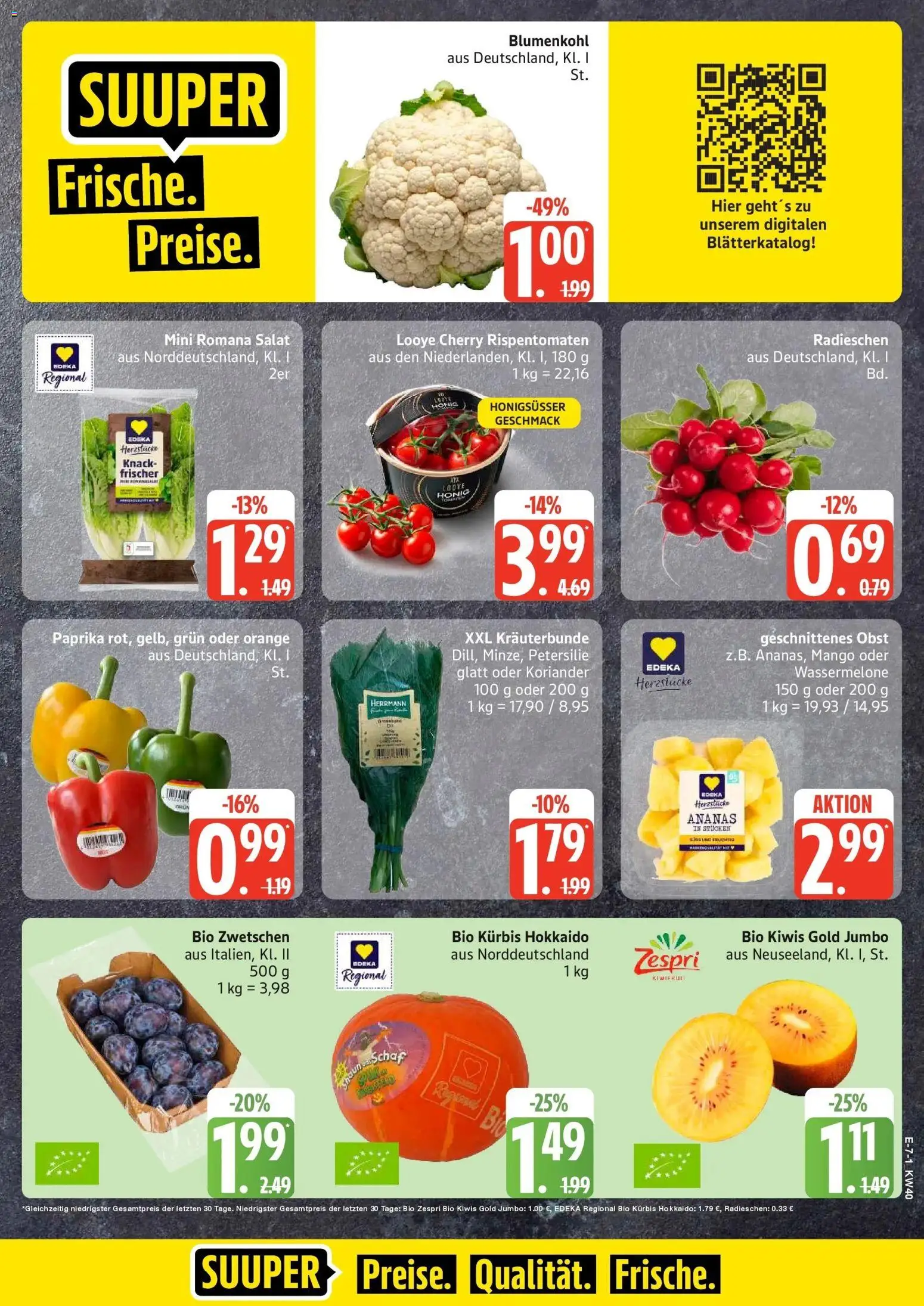 Edeka Prospekt Neu Wulmstorf (ab 28.09.2026) » Angebote Online | Seite: 8 | Produkte: Ananas, Wassermelone, Petersilie, Geschnittenes Obst