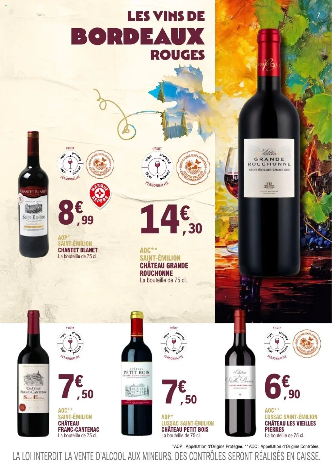 {H1} | Page: 7 | Produits: Lussac Saint-Émilion, Bouteille