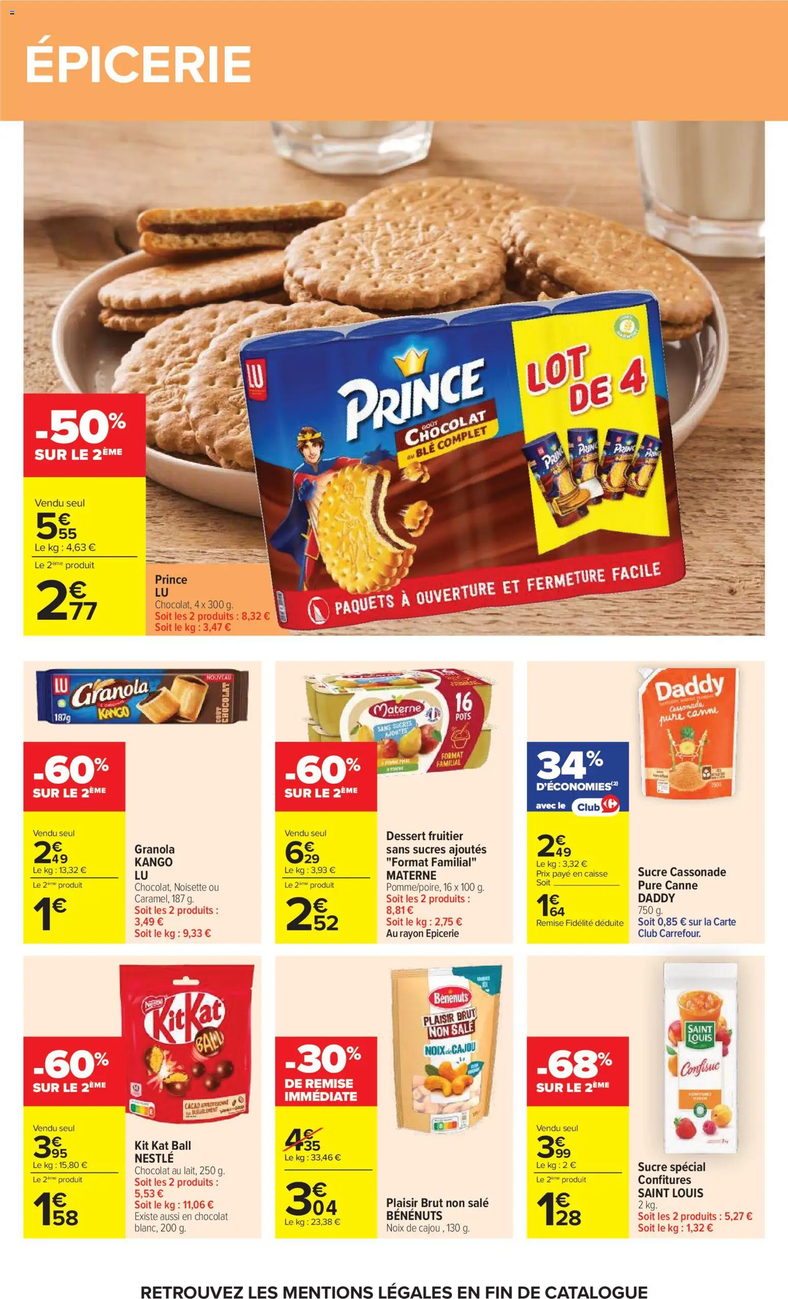 {H1} | Page: 40 | Produits: Cassonade, Noisette, Chocolat, Noix