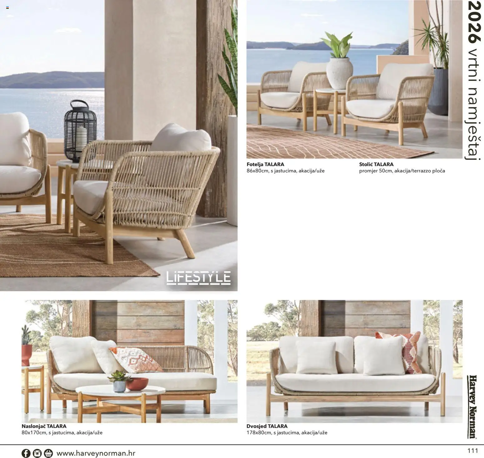 Harvey Norman katalog | vrijedi od 07.04.2026 | Stranica: 111 | Proizvodi: Fotelja, Stolić, Vrtni namještaj, Dvosjed