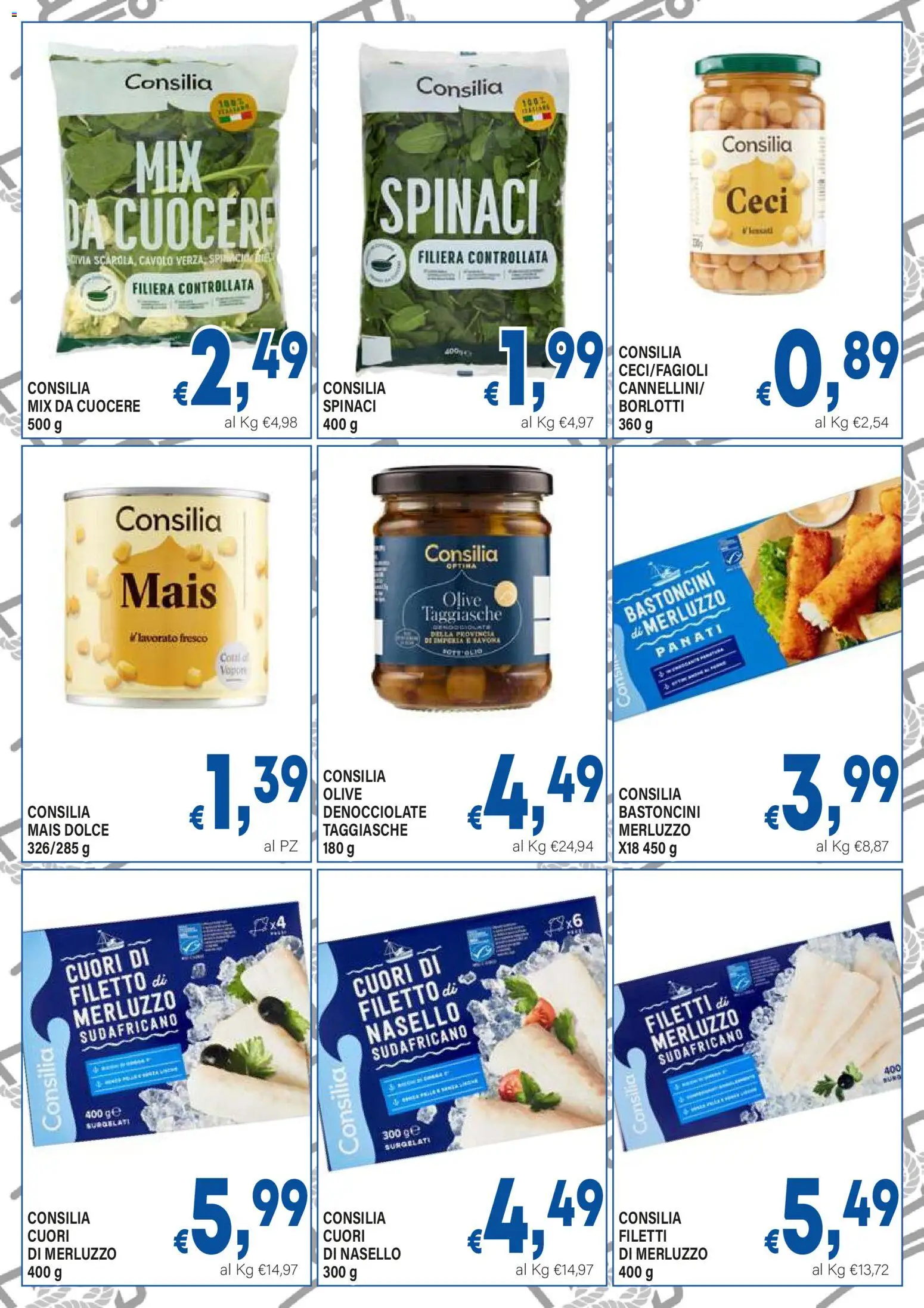 Volantino DEM del 30/06/2026 | Pagina: 15 | Prodotti: Cavolo, Spinaci, Mais, Nasello