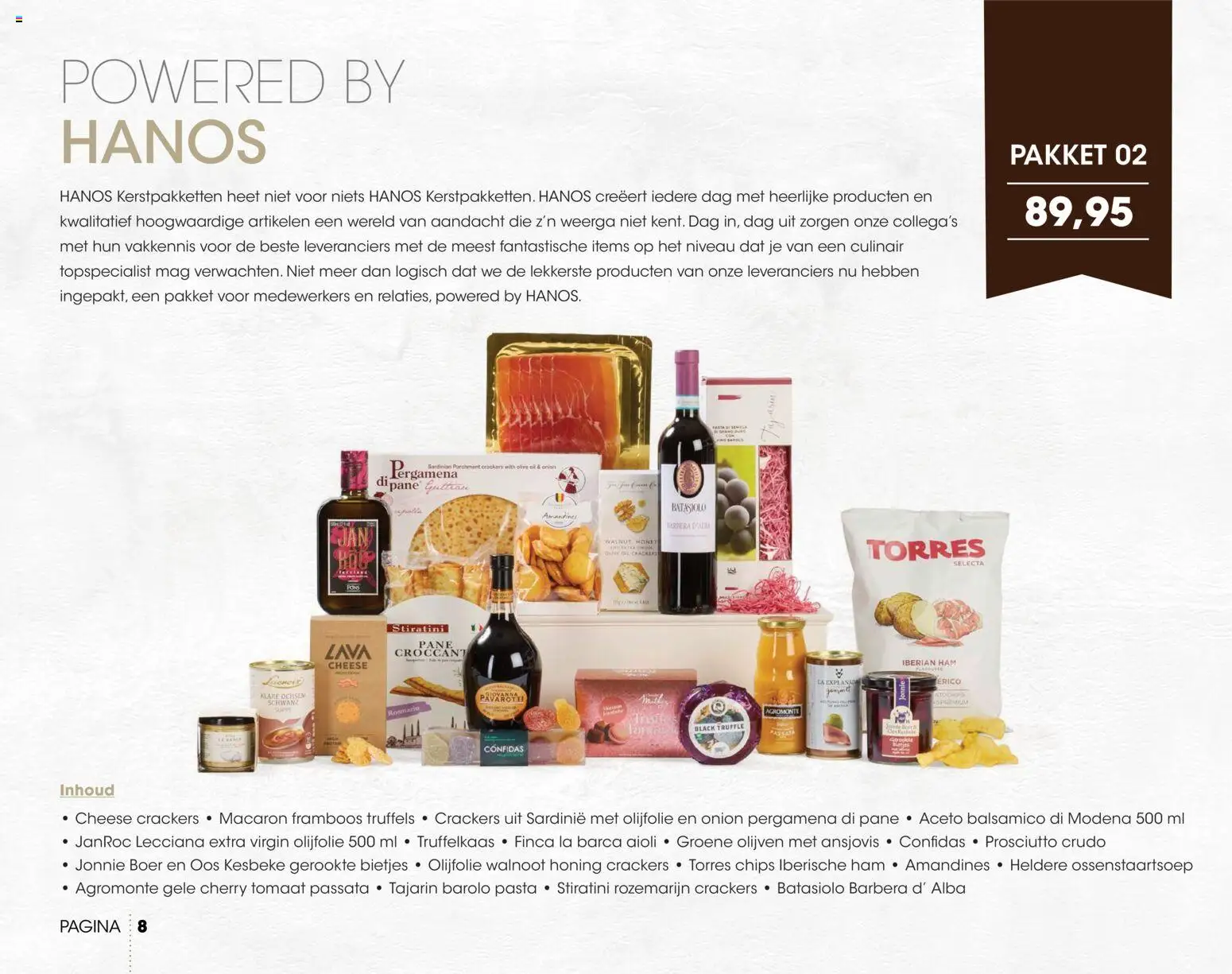 {H1} | Pagina: 8 | Producten: Honing, Pasta, Passata, Prosciutto crudo