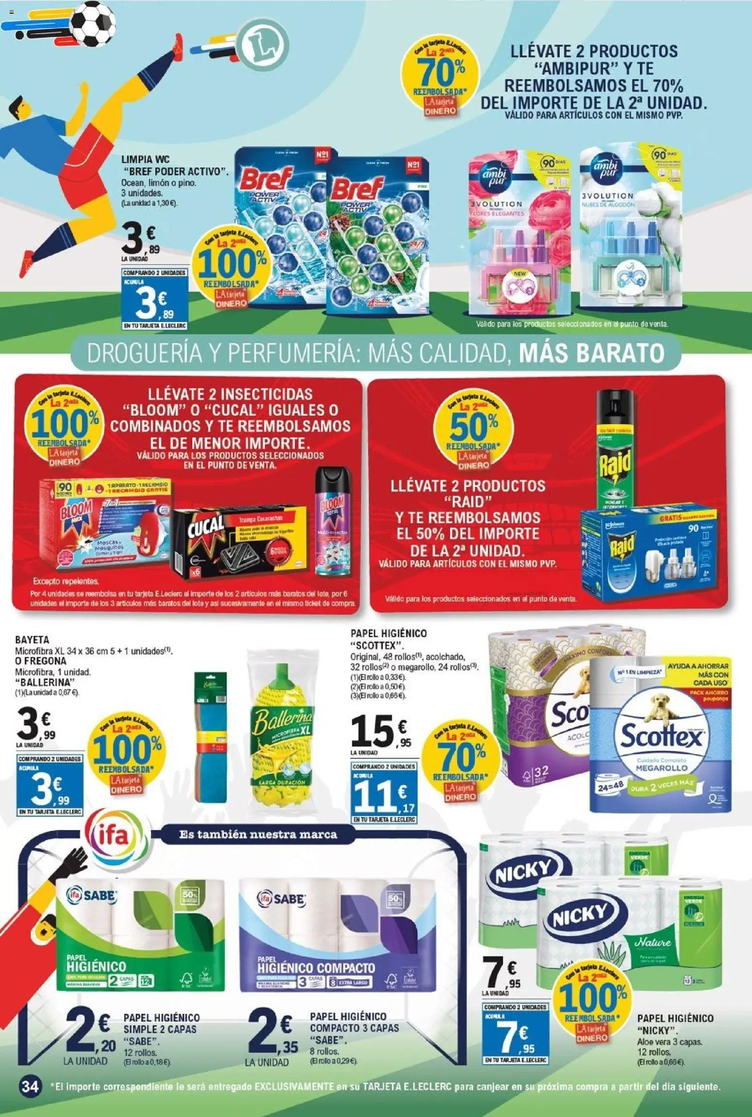 E.Leclerc folleto Gool │ válido desde el 03.06.2026 | Página: 34 | Productos: Papel higienico, Té