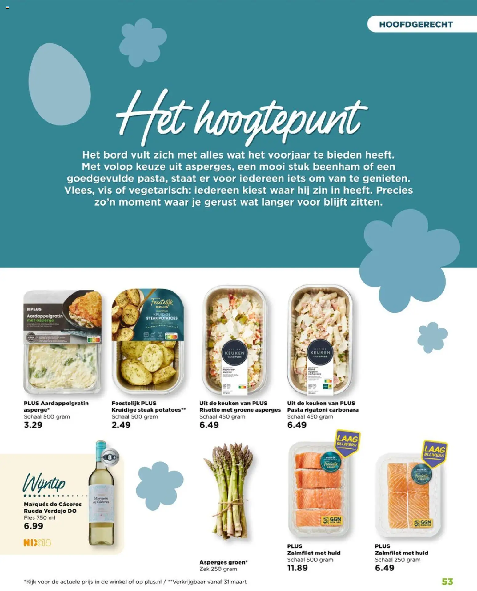 {H1} | Pagina: 53 | Producten: Asperges, Pasta, Fles, Zak
