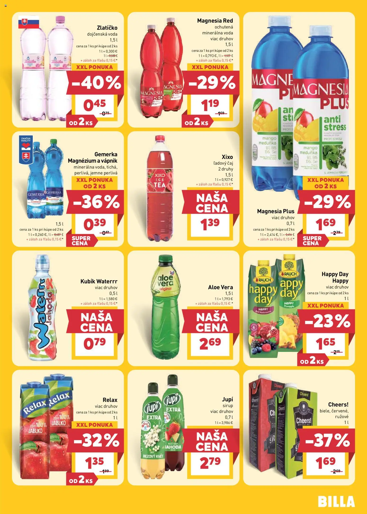 Nové Billa akcie – leták je platný od 10.06.2026 | Strana: 21 | Produkty: Pás, Magnesia, Voda, Mango