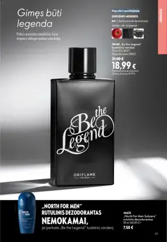 Oriflame leidinys galioja nuo 2026.08.05 | Puslapis: 77 | Prekių: Rutulinis dezodorantas, Tualetinis vanduo, Dezodorantas