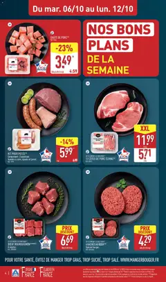 Aldi - Prévisualisation de 12 CÔTES DE PORC ÉCHINE, 12 CÔTES DE PORC ÉCHINE valide à partir de 06/10/2026 | Page: 6
