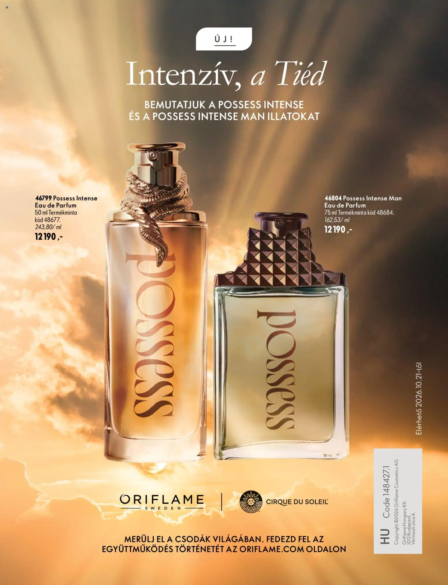 Oriflame akciós ujság - amely érvényes a következő dátumtól: 2026.09.30. | Oldal: 172 | Termékek: Parfüm