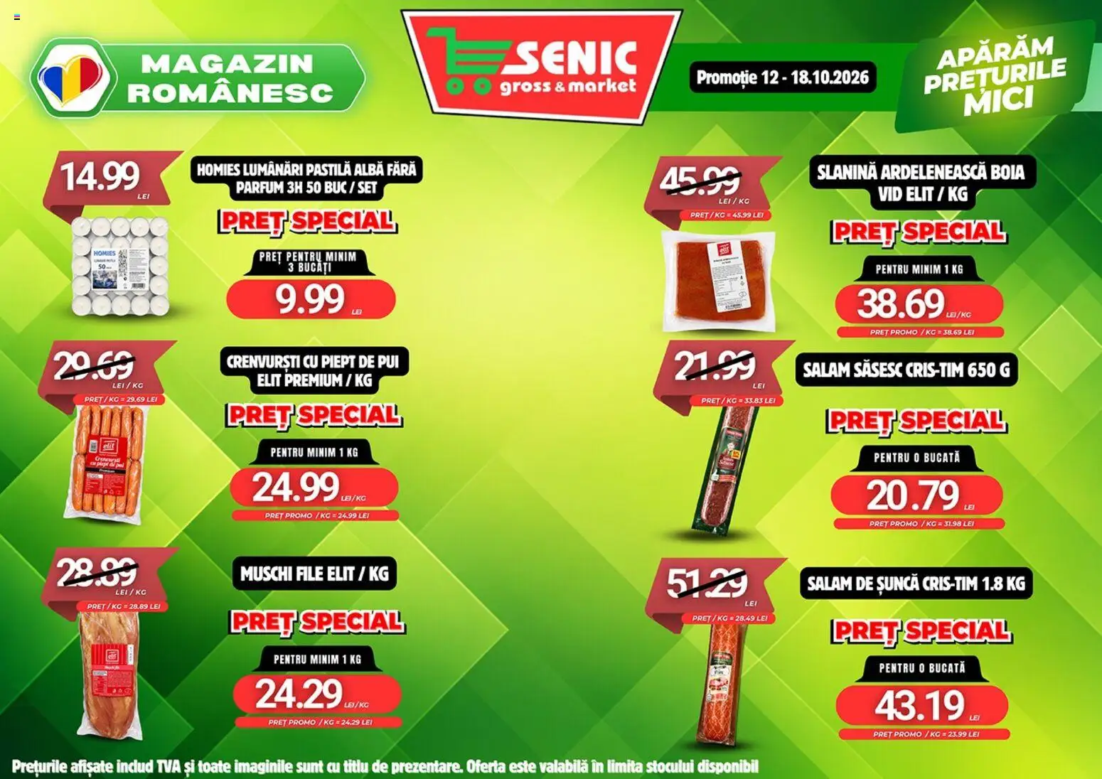 Noul catalog Senic – valabil de la 12.10.2026 | Pagină: 5 | Produse: Alba, Pui, Mici, Crenvurști