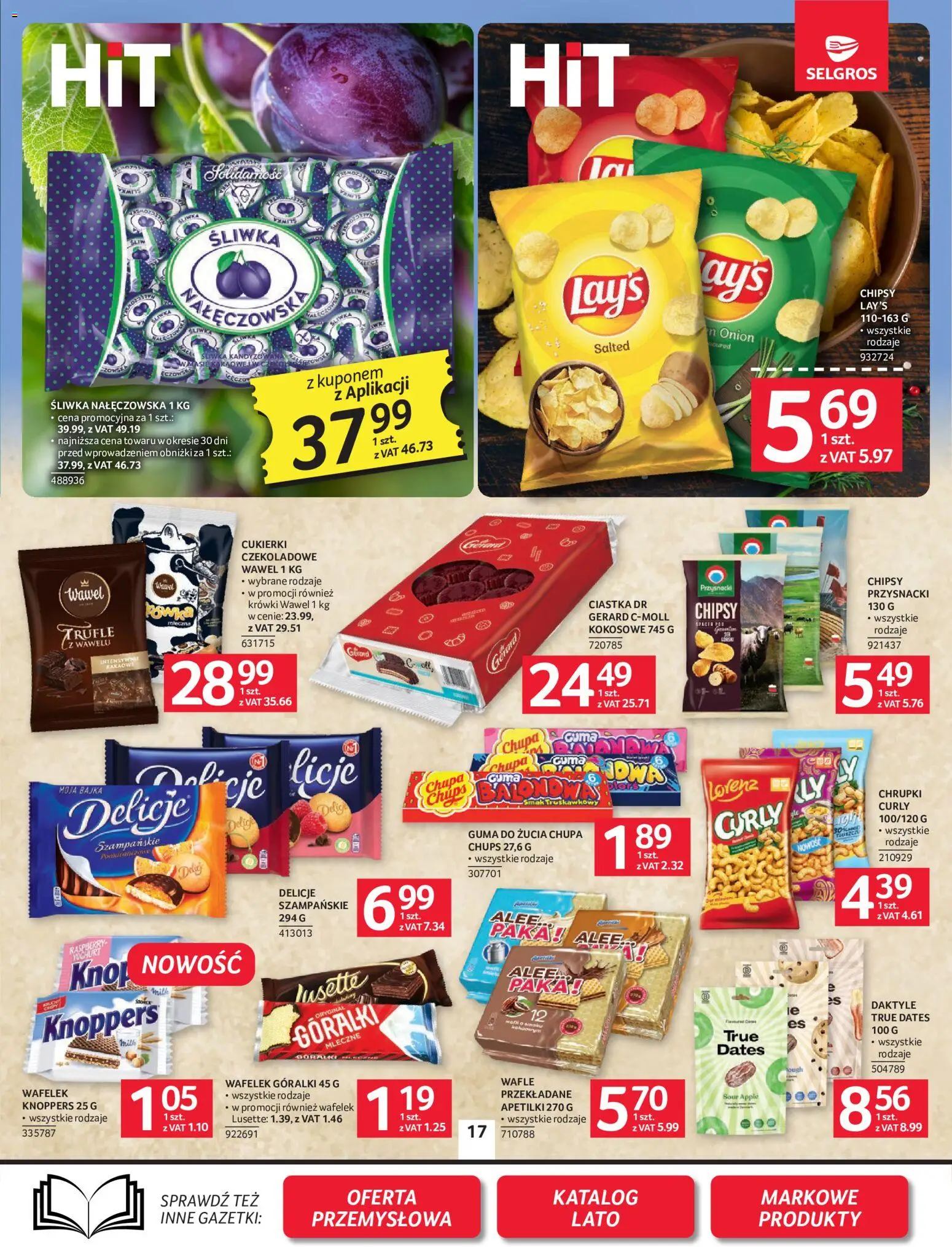 Selgros cash&carry gazetka od 16.07.2026 | Strona: 17 | Produkty: Cukierki czekoladowe, Por, Ciastka, Krówki