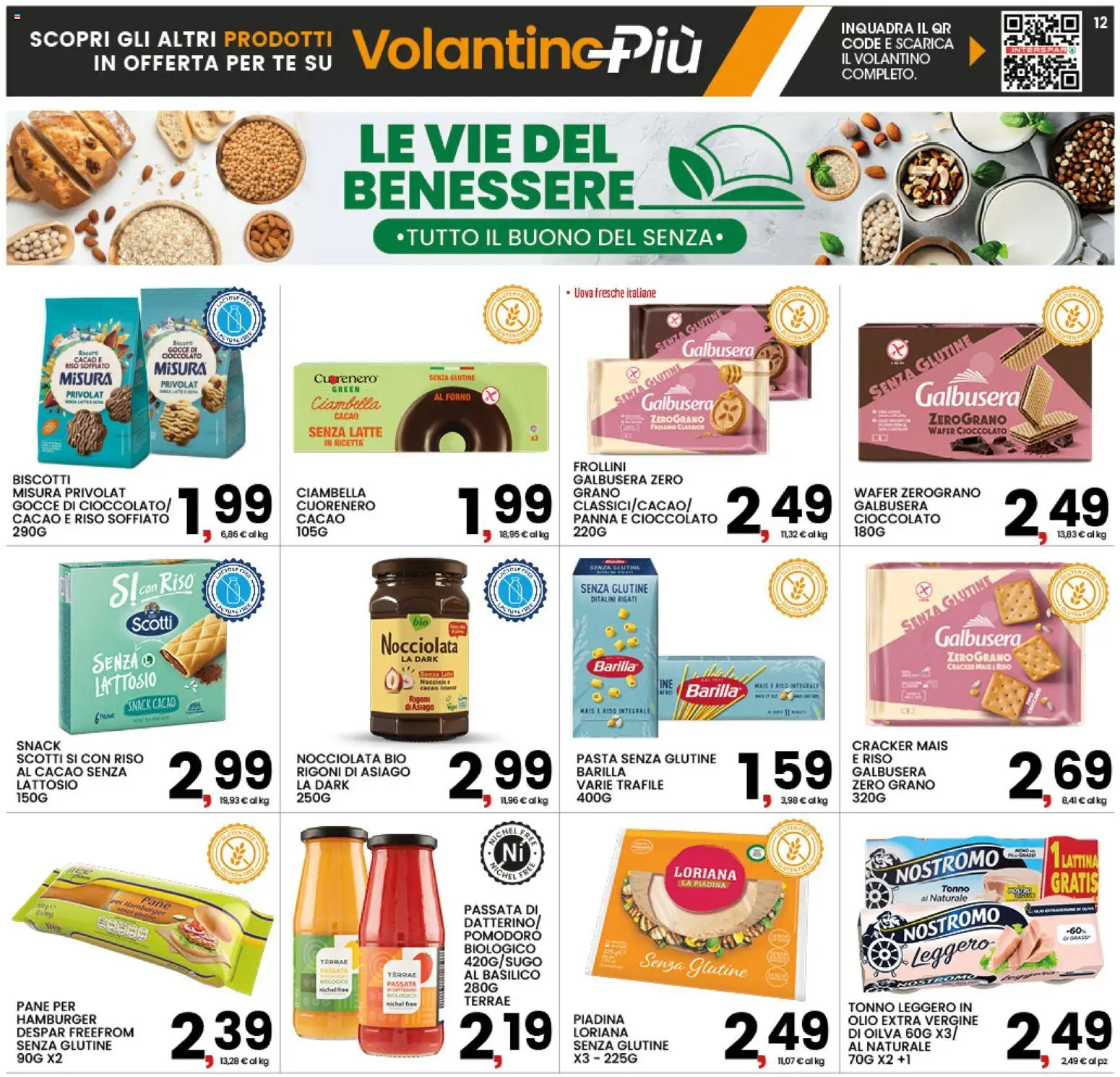 Volantino Interspar del 01/10/2026 | Pagina: 12 | Prodotti: Tè, Latte, Barilla, Tonno