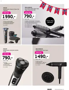 Forhåndsvisning av Elon kundeavis gyldig fra 27.04.2026 | Side: 3 | Produkter: Ledning, Varmebørste, Barbermaskin, Hårføner