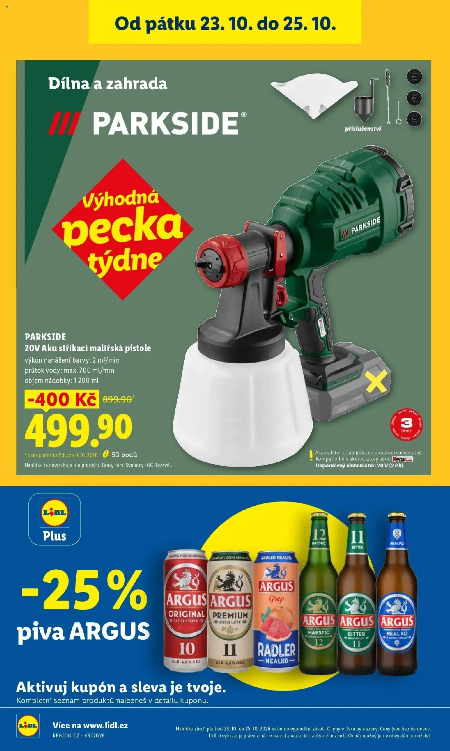 Lidl leták od 19.10.2026 - Nový akční leták | Strana: 31 | Produkty: Zahrada, Radler, Malířská pistole, Barvy