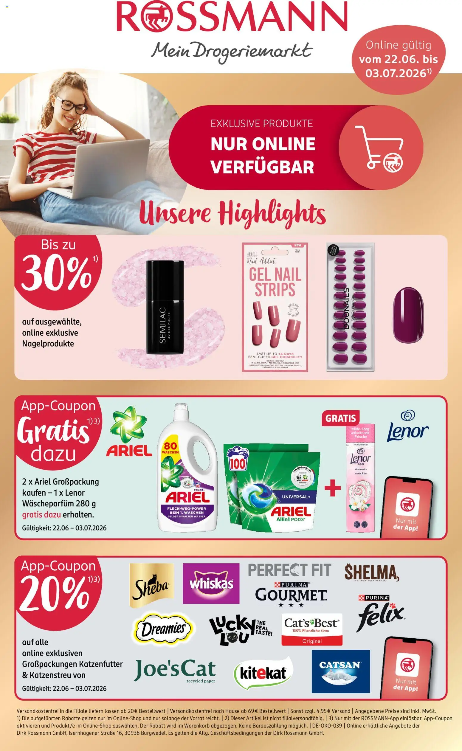 Rossmann Onlineprospekt – gültig ab 22.06.2026 | Seite: 1