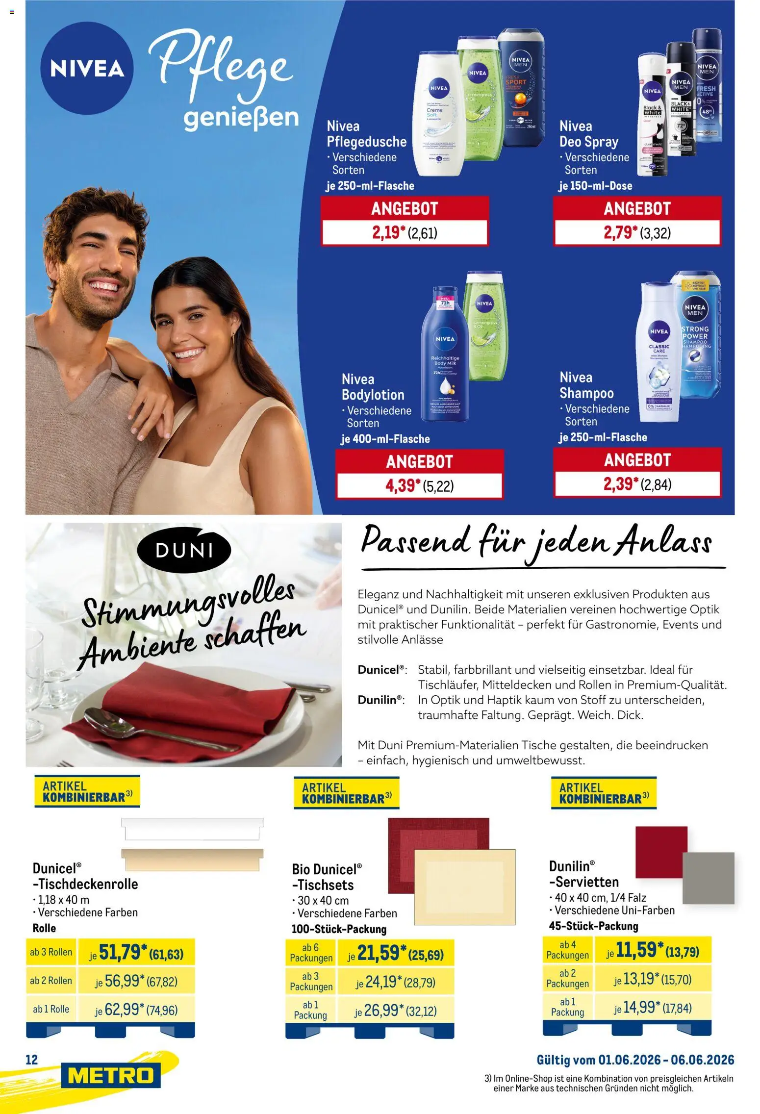 Metro Starke Marken – gültig ab 01.06.2026 | Seite: 12 | Produkte: Shampoo, Creme, Body Milk