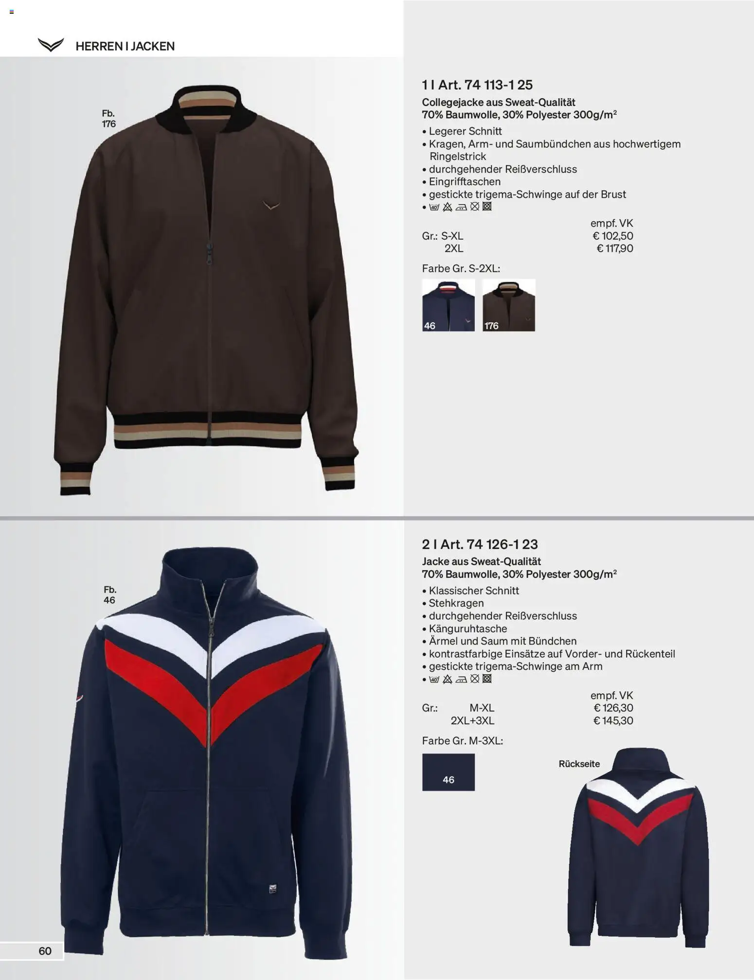 Trigema Prospekt – gültig ab 01.09.2026 | Seite: 61 | Produkte: Jacke