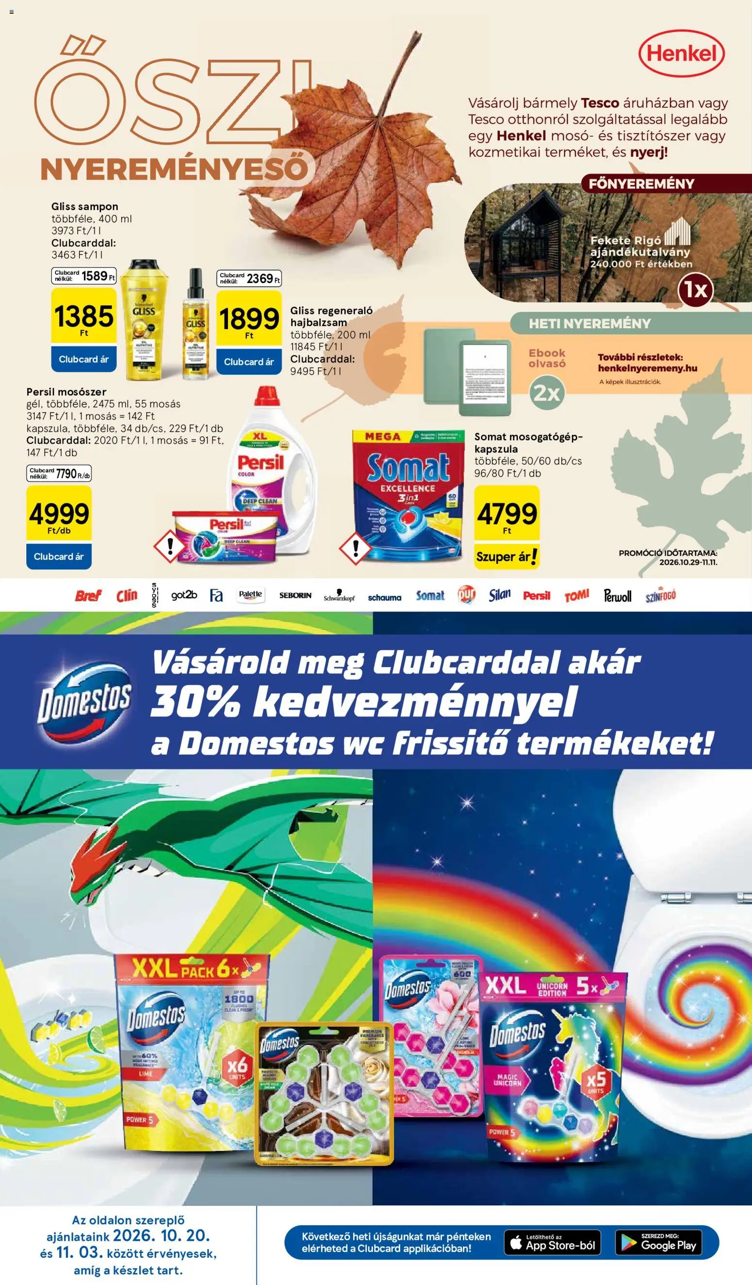 Tesco akciós ujság - amely érvényes a következő dátumtól: 2026.10.29. | Oldal: 26