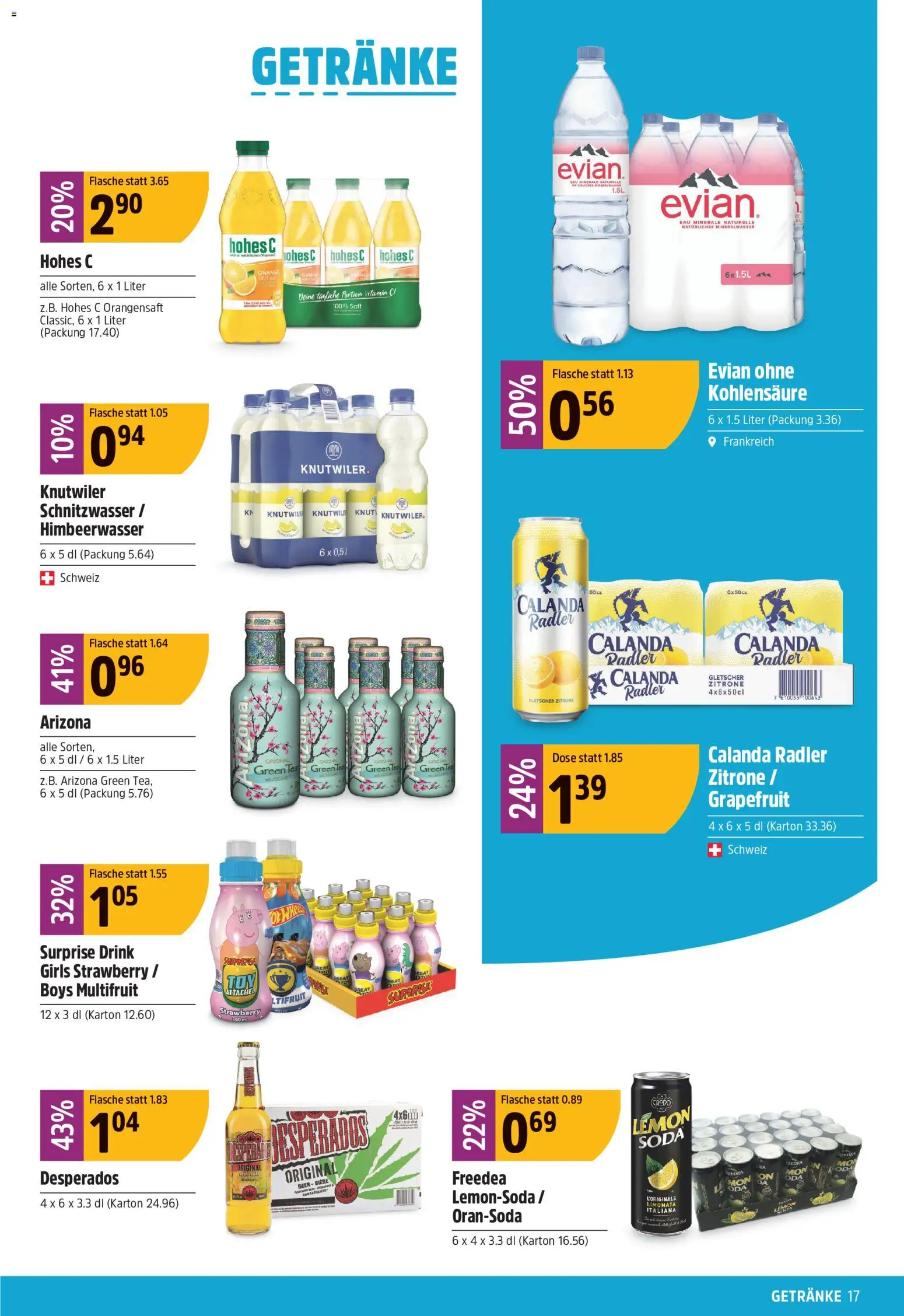 TopCC aktionen – gültig ab 11.05.2026 | Seite: 17 | Produkte: Orangensaft, Grapefruit, Zitrone