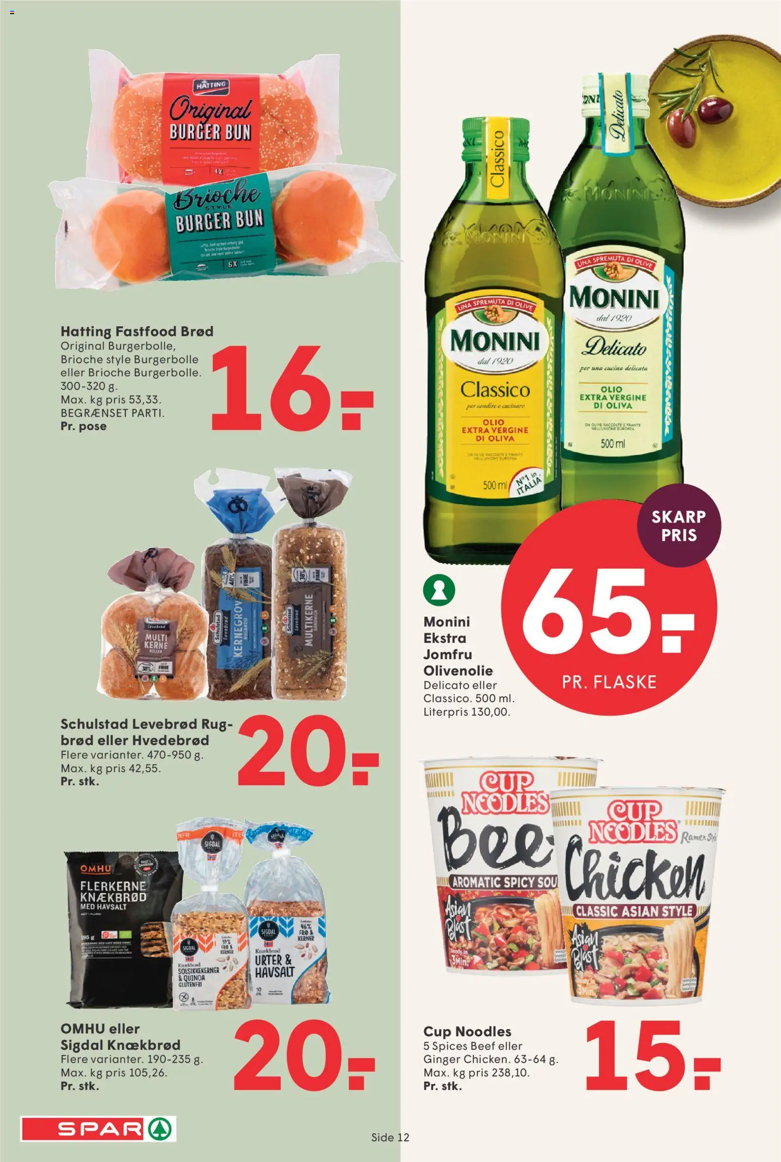 Spar tilbudsavis – gyldig fra 09/10/2026 | Side: 13 | Produkter: Solsikkekerner, Knækbrød, Brioche, Olivenolie