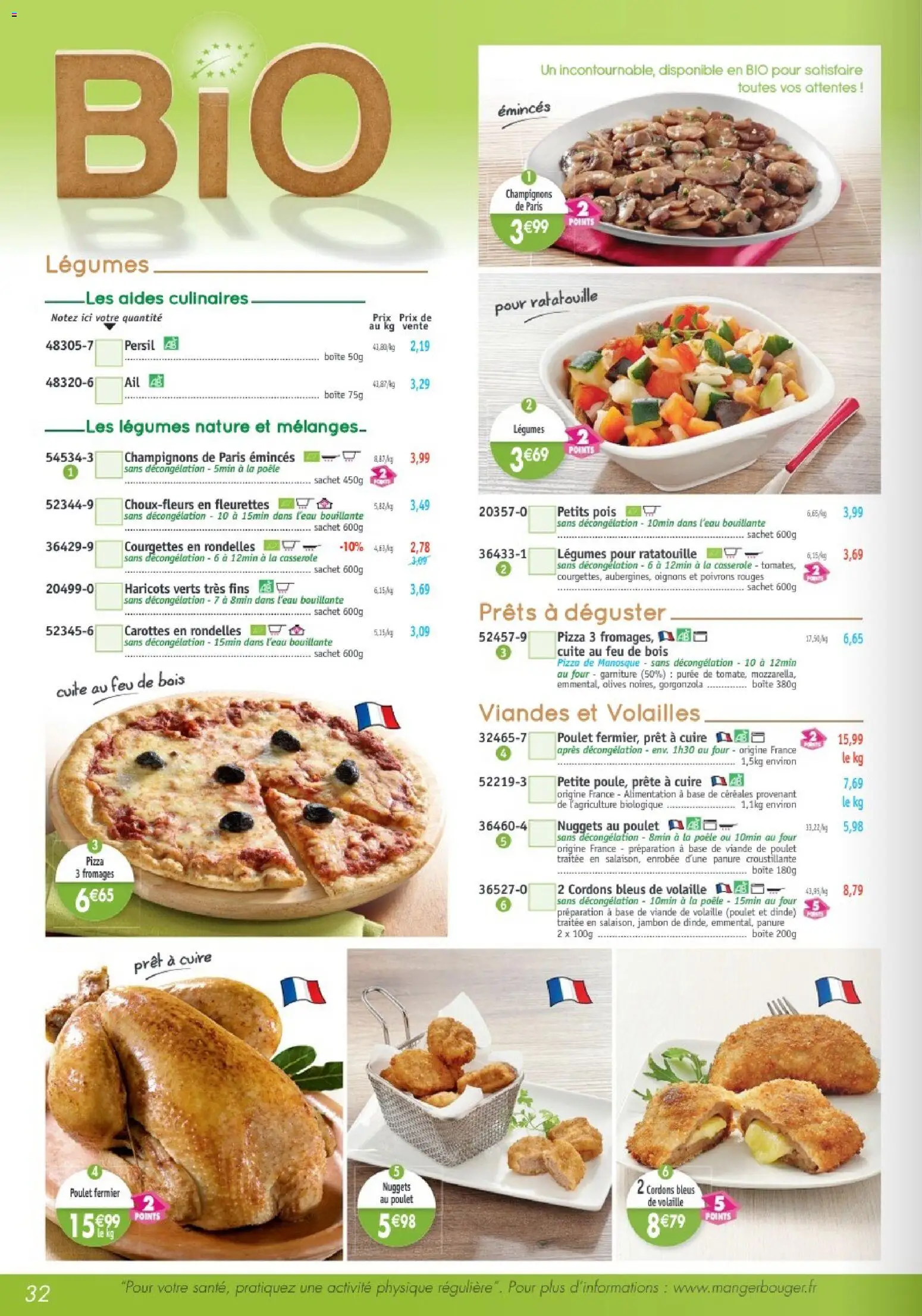 {H1} | Page: 32 | Produits: Olives, Base, Volaille, Poulet