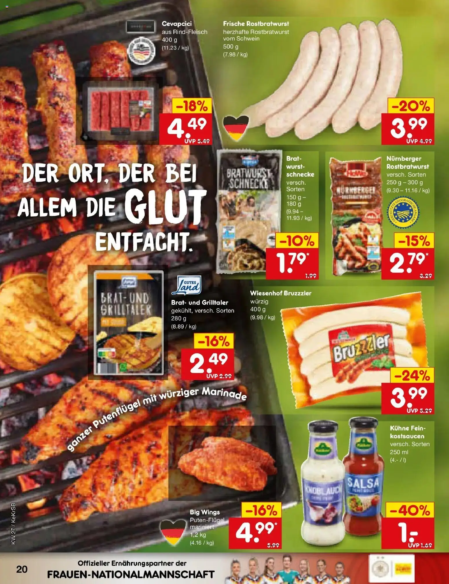 Netto Marken-Discount Prospekt Bonn – gültig ab 29.06.2026 | Seite: 30 | Produkte: Bratwurst, Cevapcici, Wurst, Knoblauch