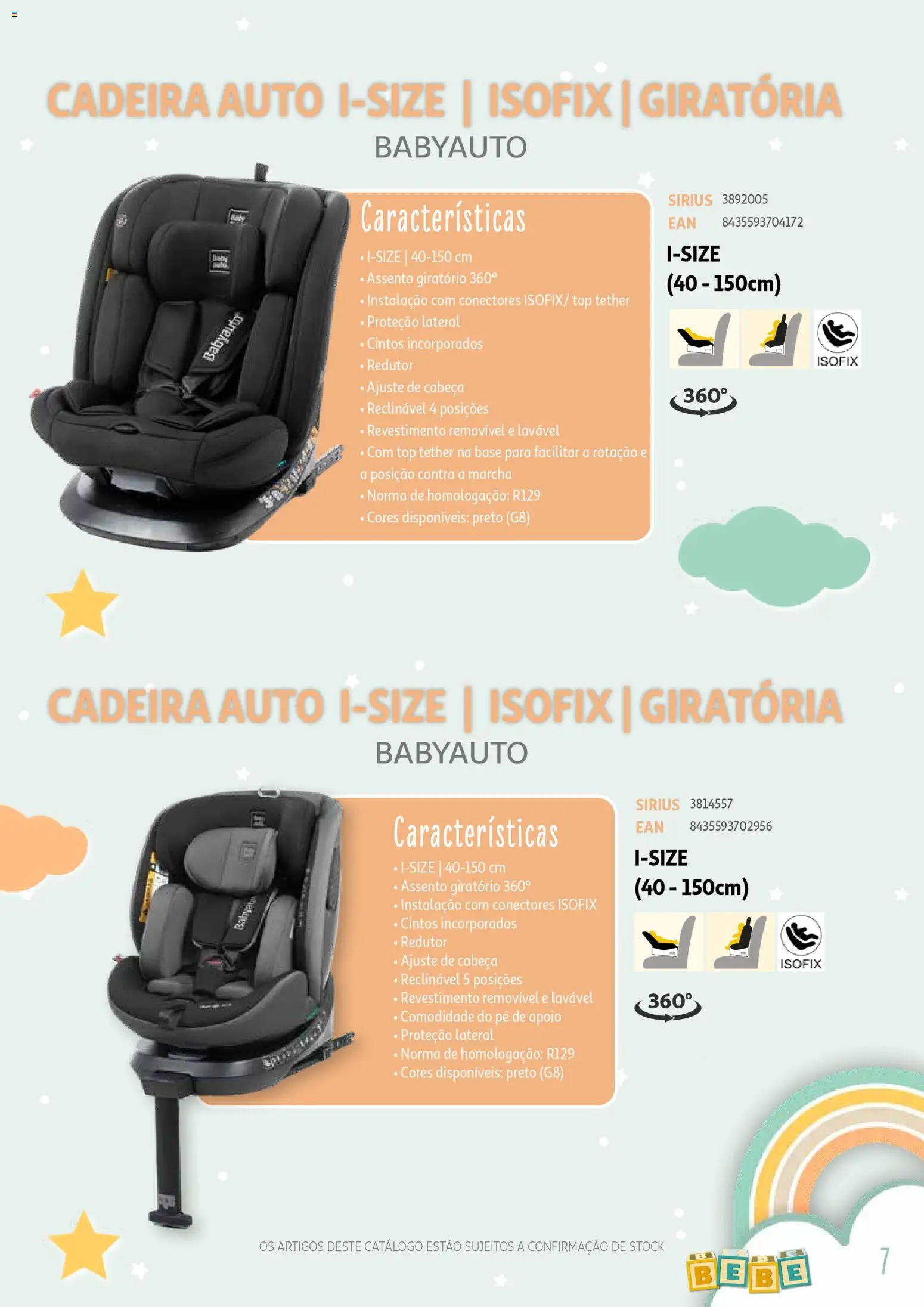 Auchan - Catálogo Puericultura │ válido de 13/01/2026 | Página: 7 | Produtos: Top, Base, Cadeira