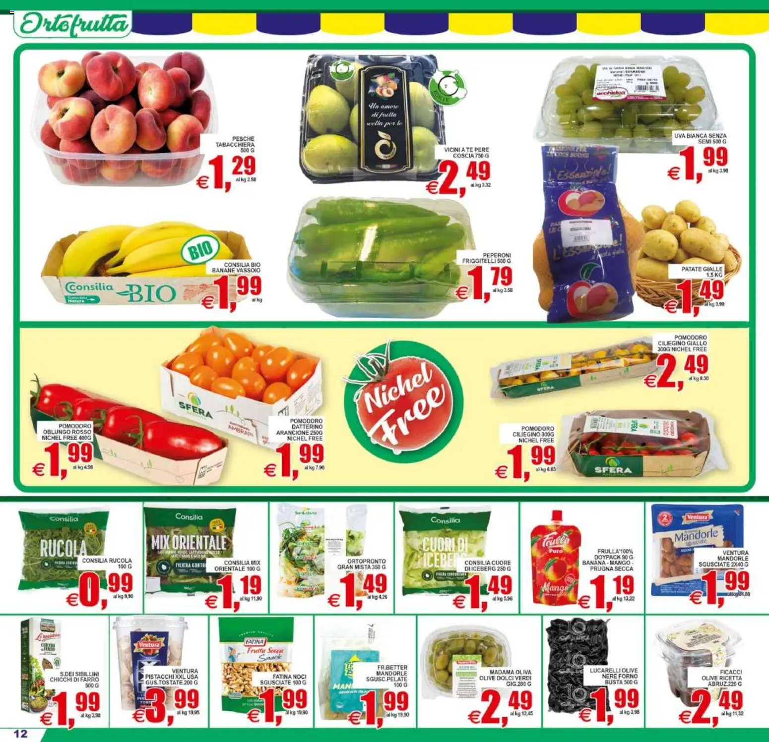 Volantino Pewex del 31/07/2026 | Pagina: 12 | Prodotti: Rucola, Peperoni, Olive, Pistacchi