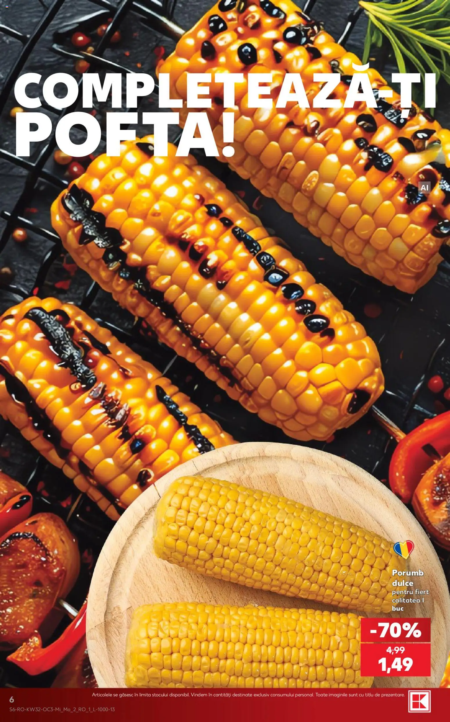 Noul catalog Kaufland – valabil de la 05.08.2026 | Pagină: 6 | Produse: Porumb